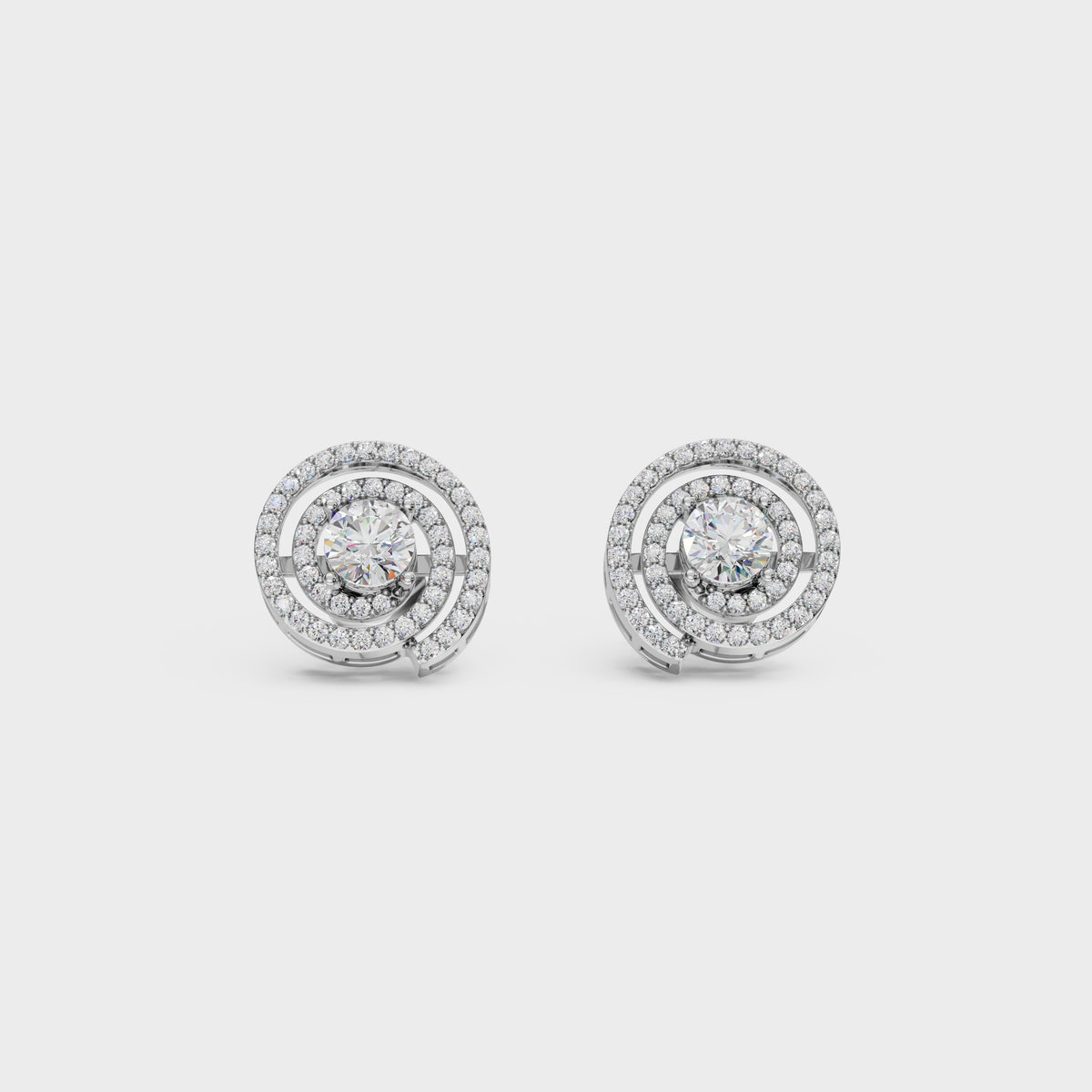 Spiral Radiance Diamond Studs