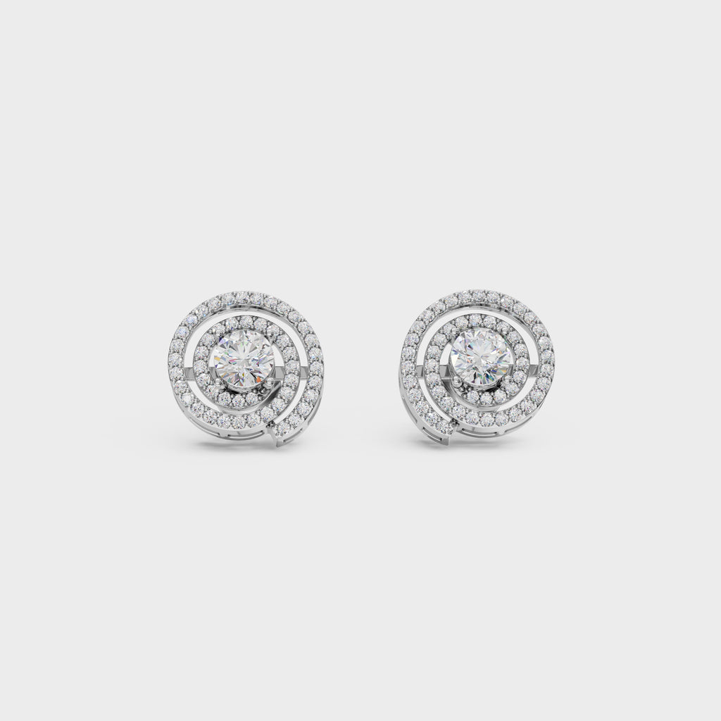 Spiral Radiance Diamond Studs
