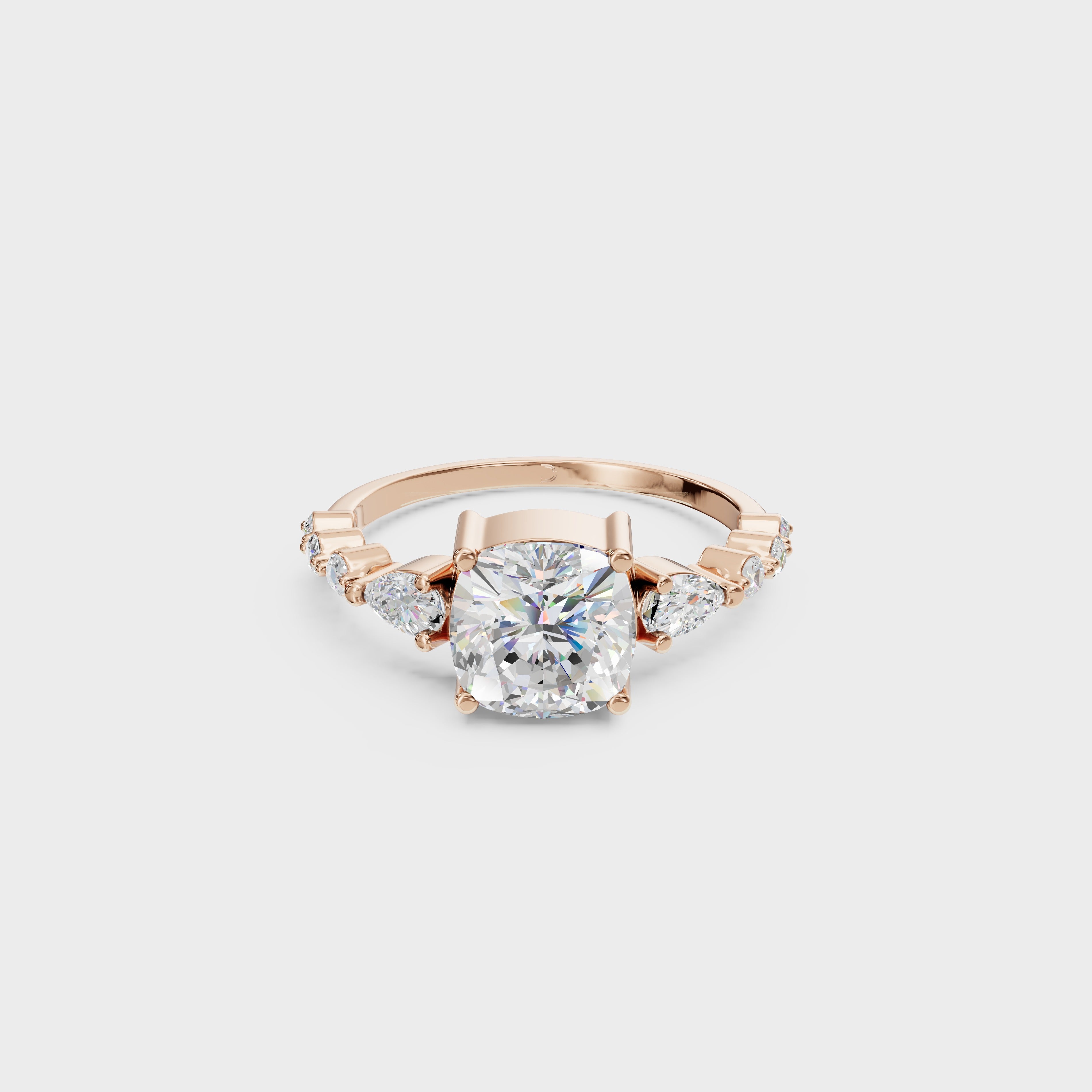 Cushion Cut Diamond Ring