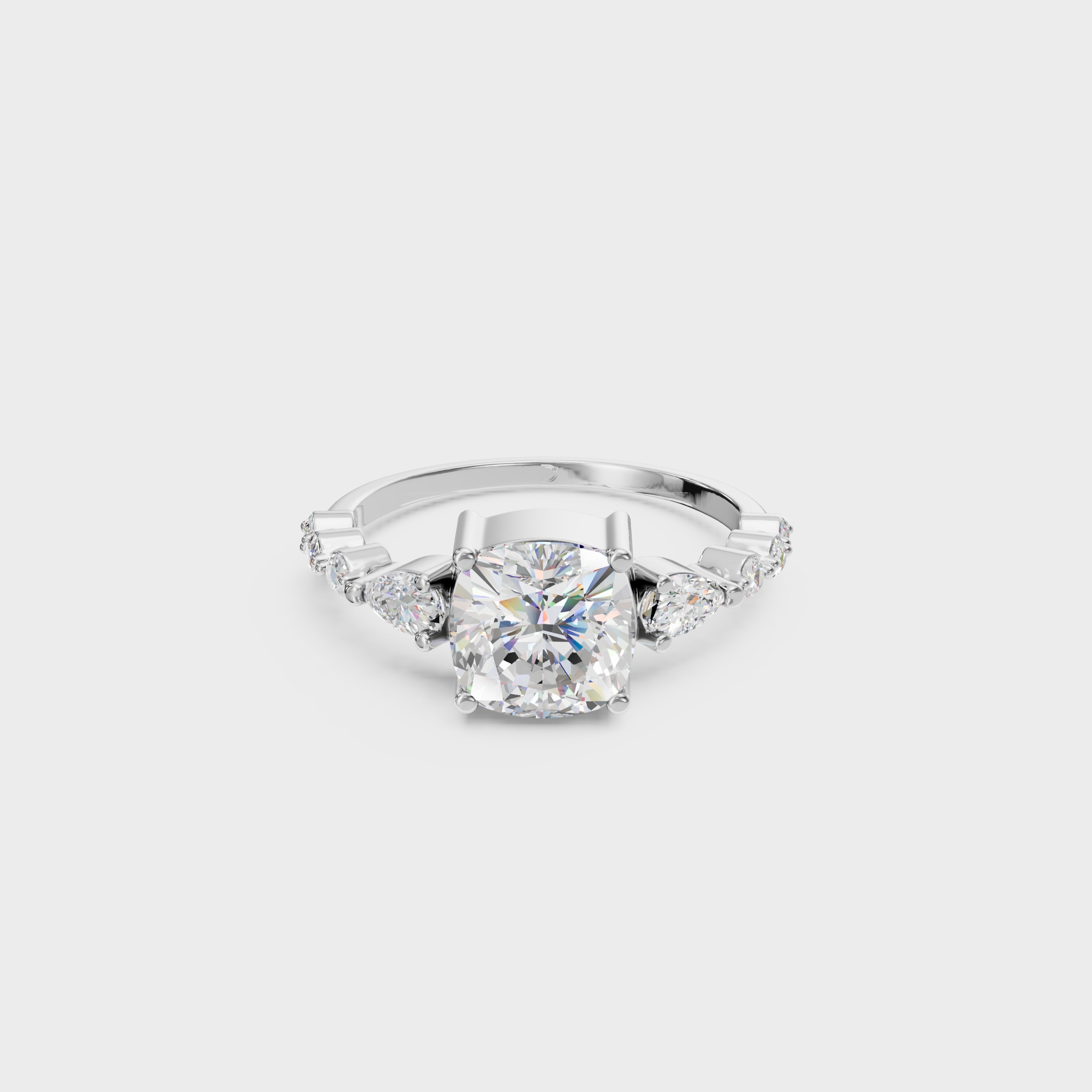 Cushion Cut Diamond Ring