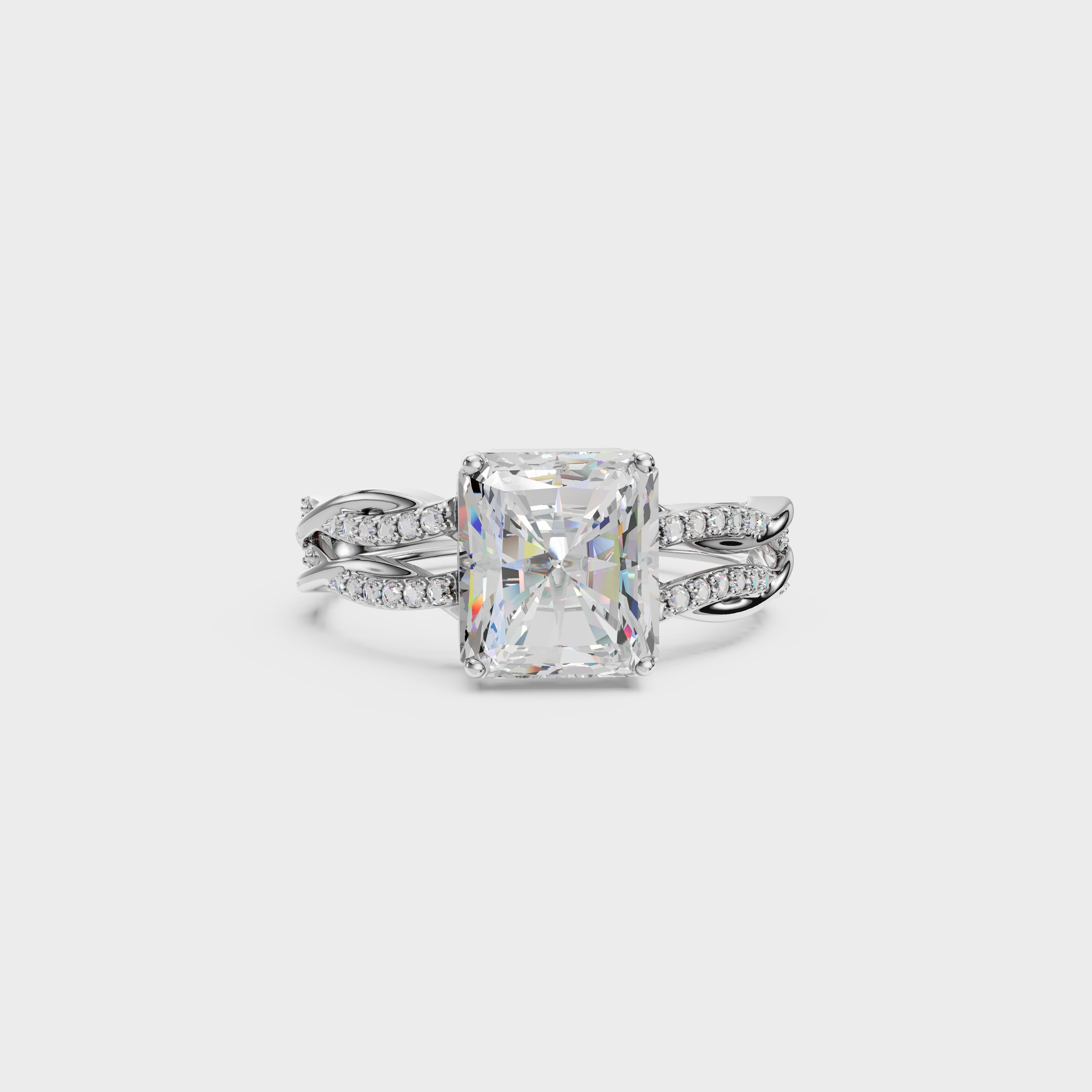 Cathedral Radiant Embrace Twirl Ring