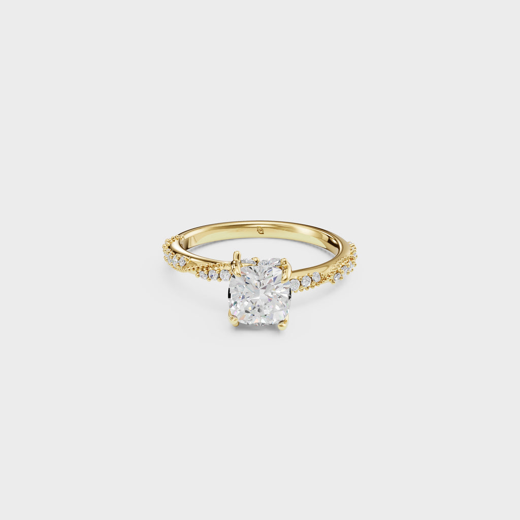 Petite Diamond Engagement ring