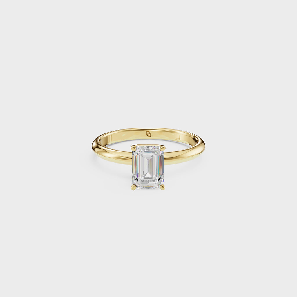 Classic Emerald Cut Solitaire Ring