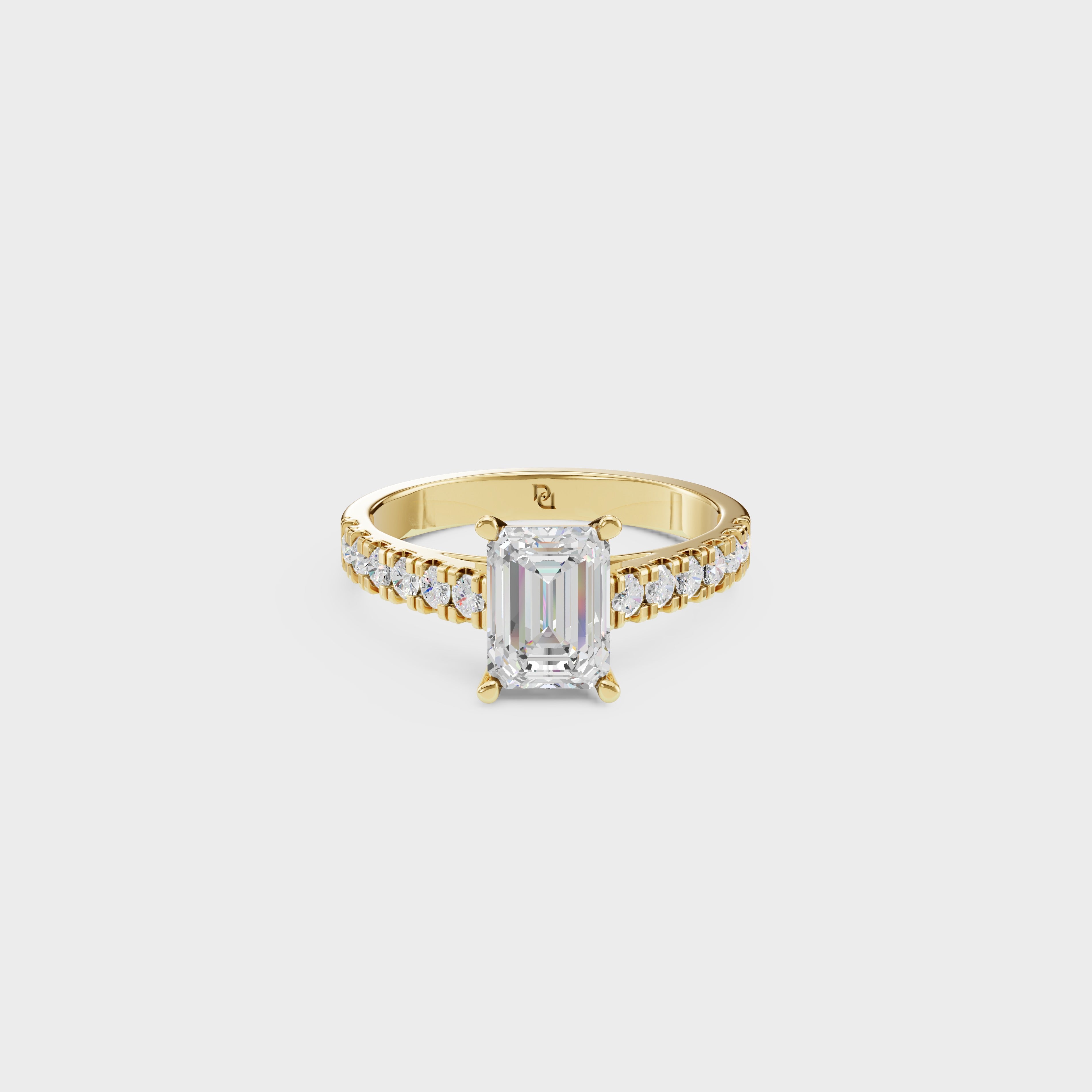 Emerald Cut Solitaire Ring