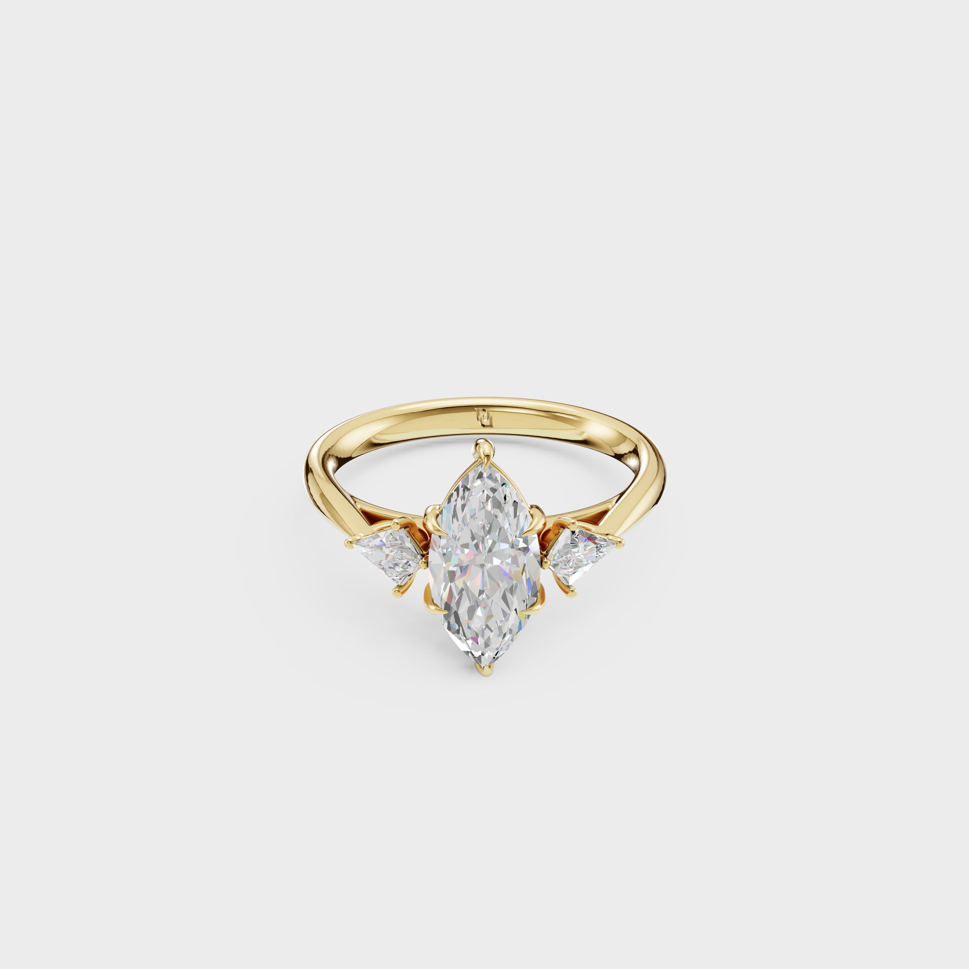 Petite Cometa Perfect Fit Marquise Cut Diamond Engagement Ring