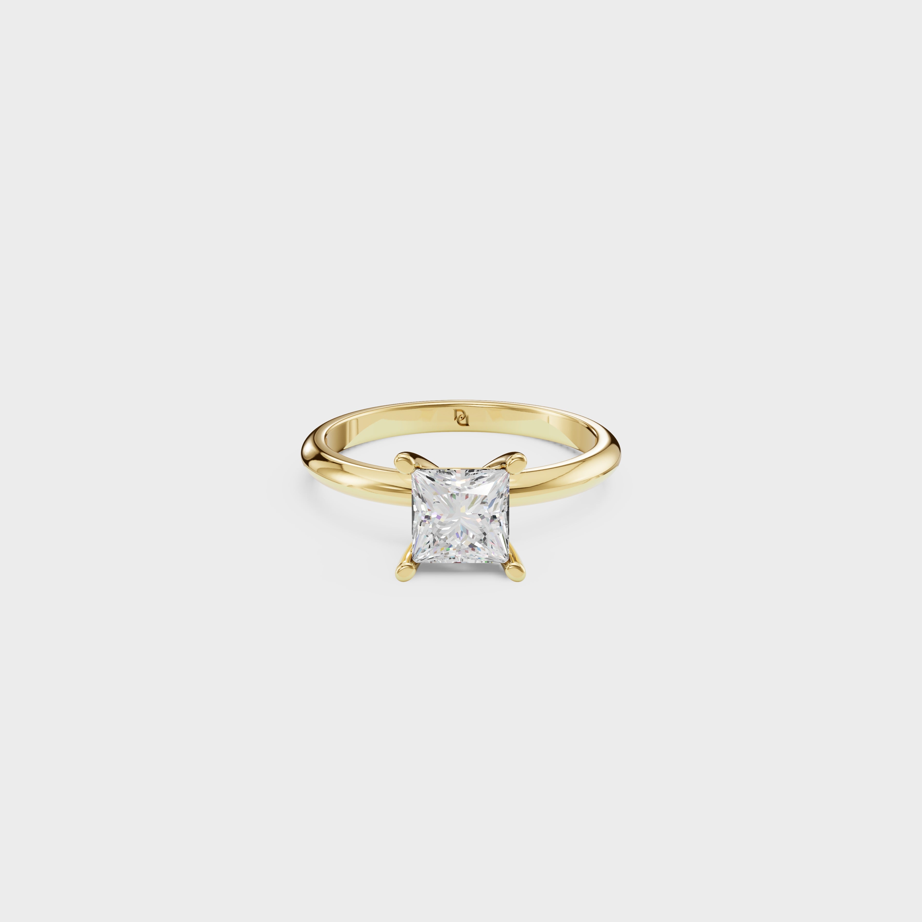 Princess Cut Solitaire Ring