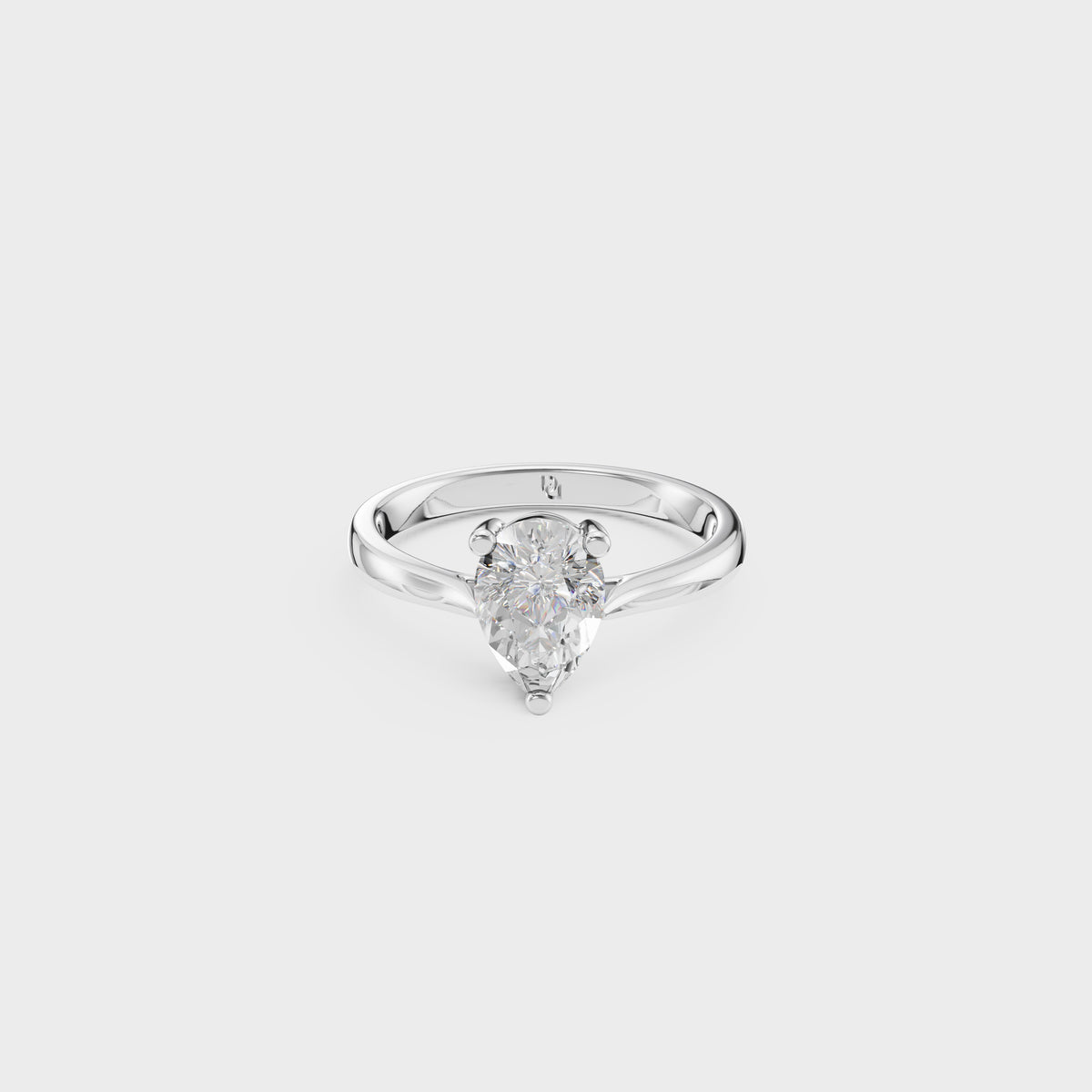 Ethereal 1ct Pear Ring