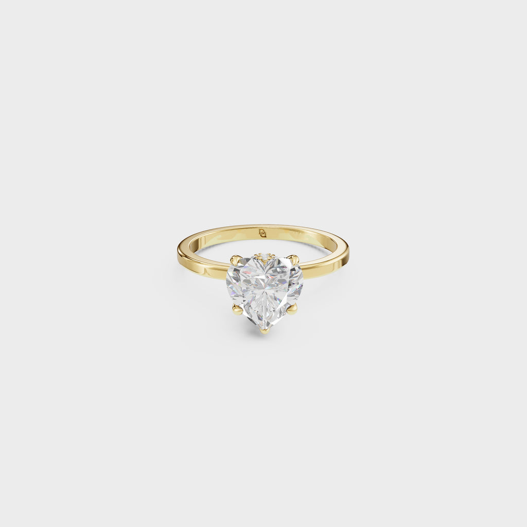 love's Reflection Heart Shape Ring