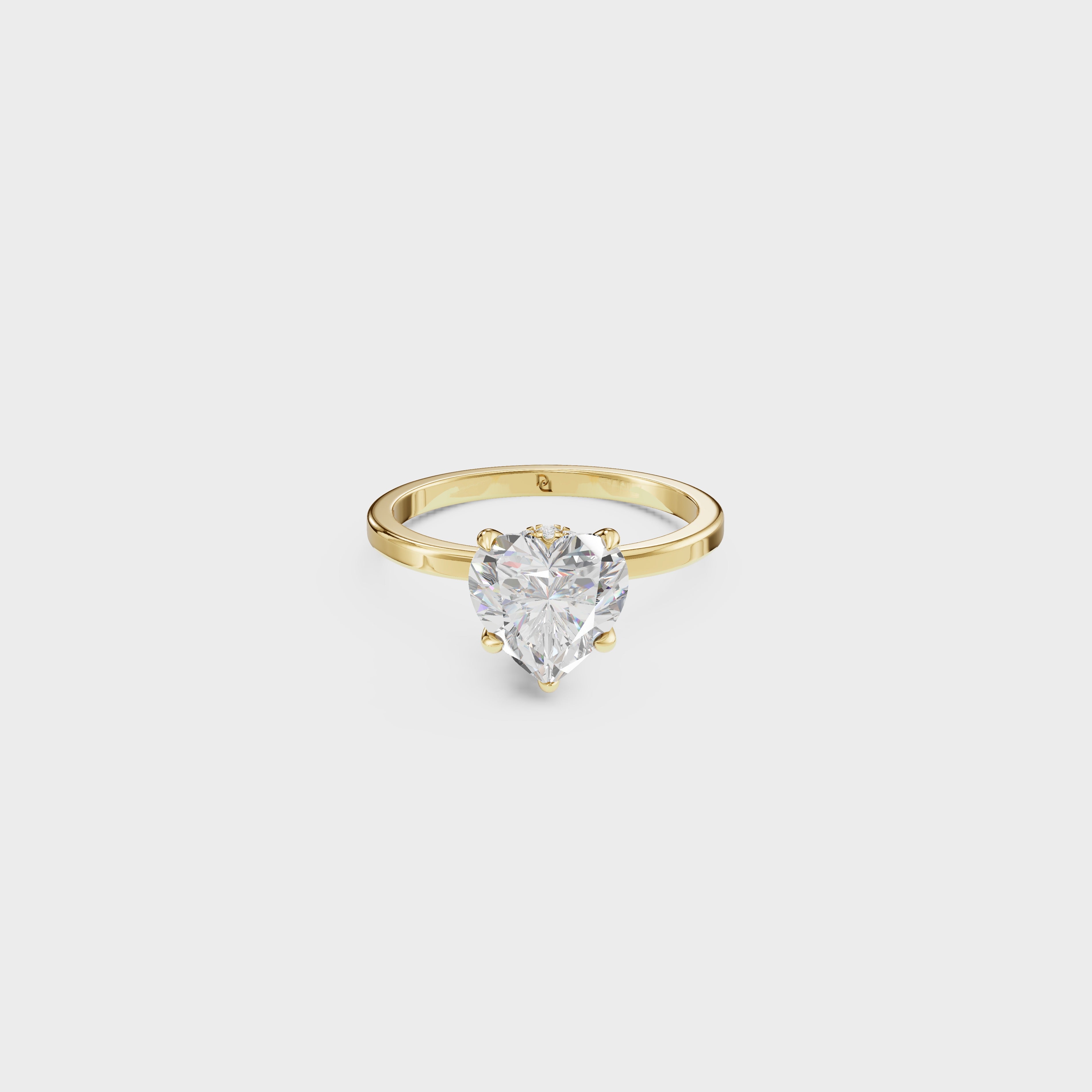 love's Reflection Heart Shape Ring