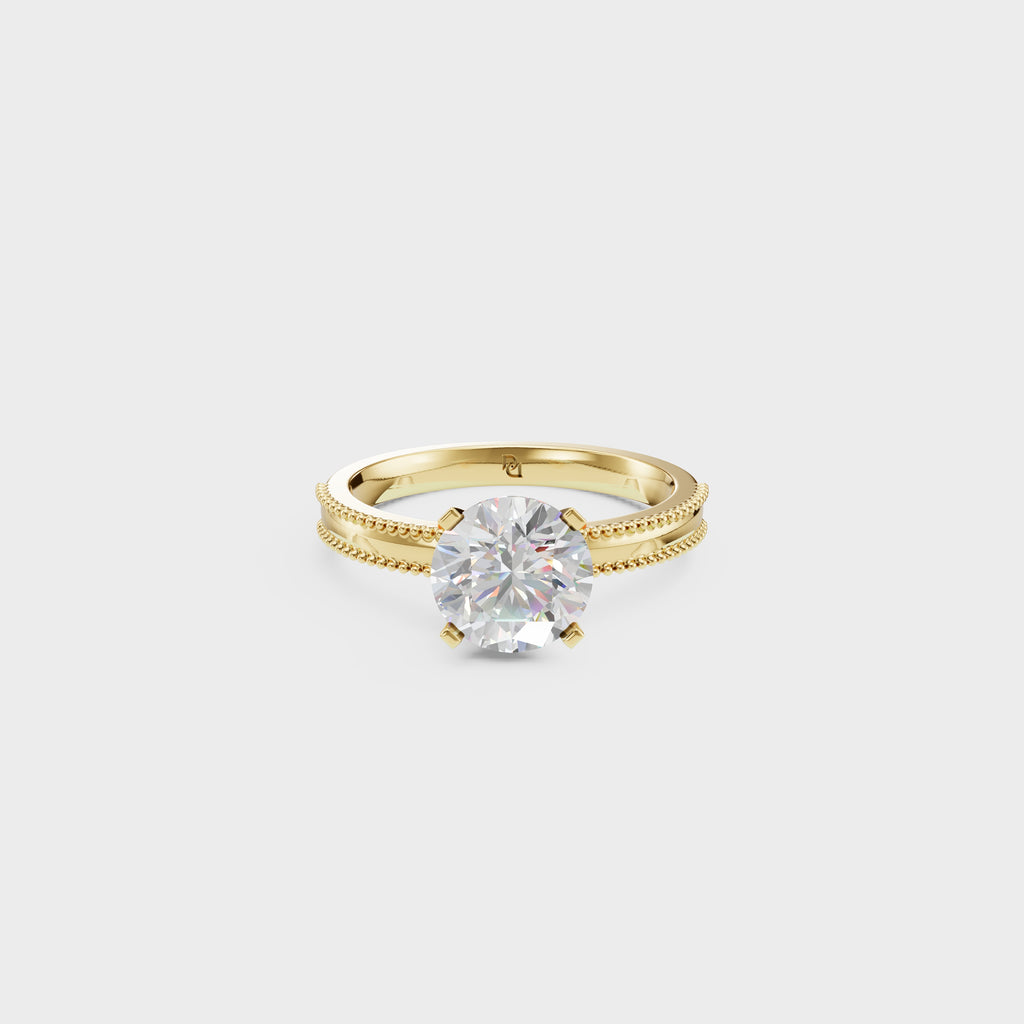 Elegance Solitaire Round Ring