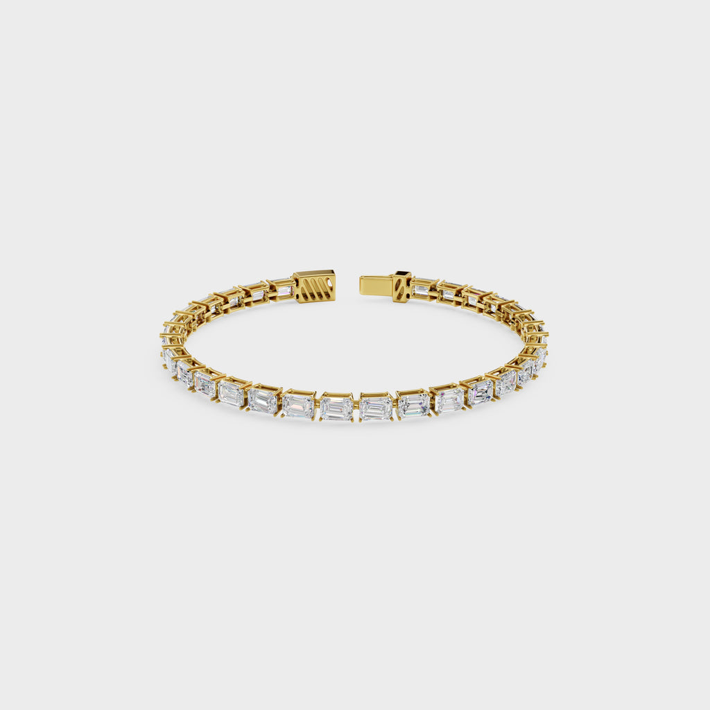 Classic Emerald Cut Diamond Bracelet