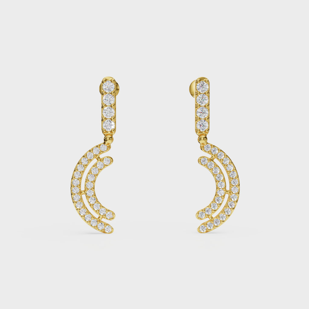 Crescent Wave Diamond Drops