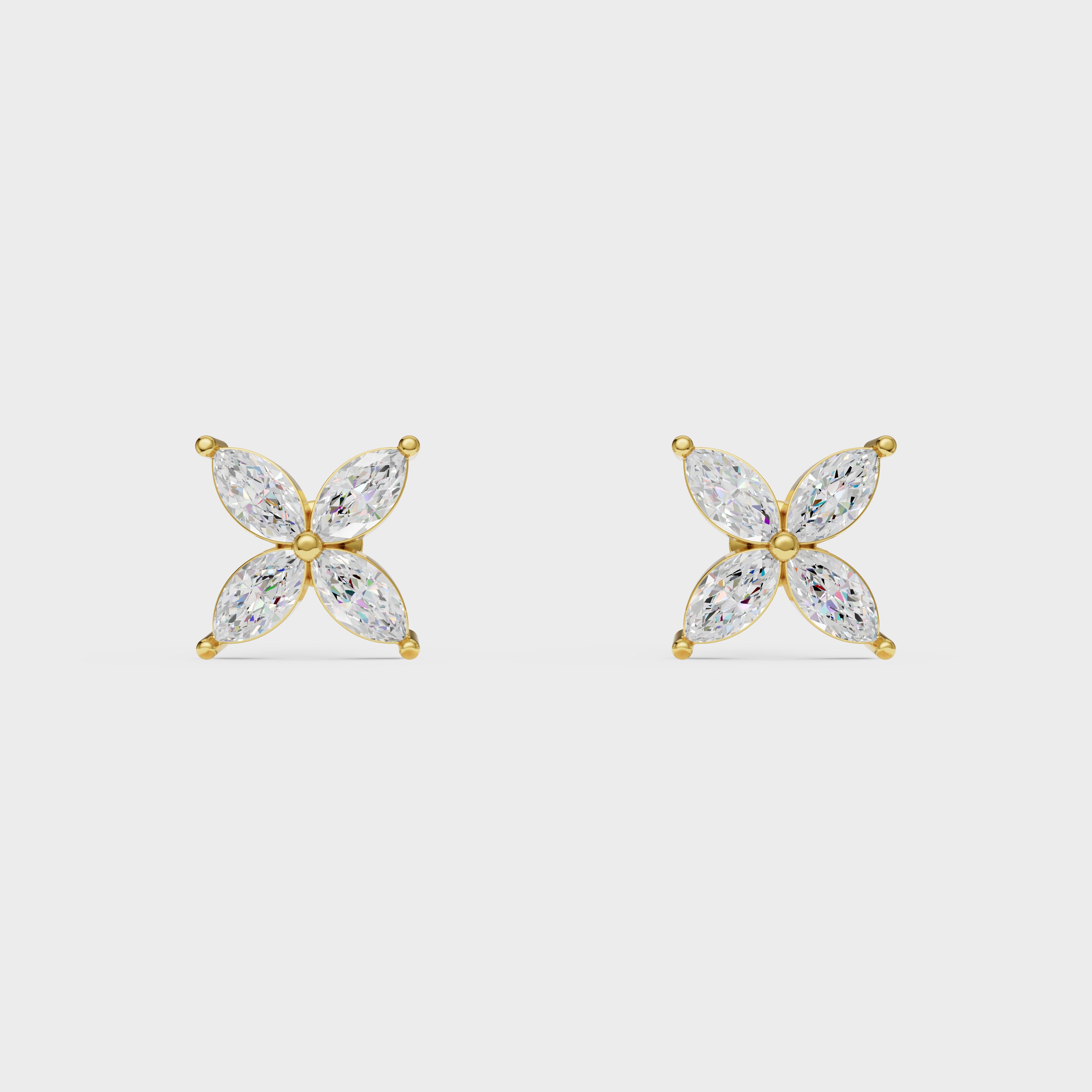 Marquise Cut Studs Earrings