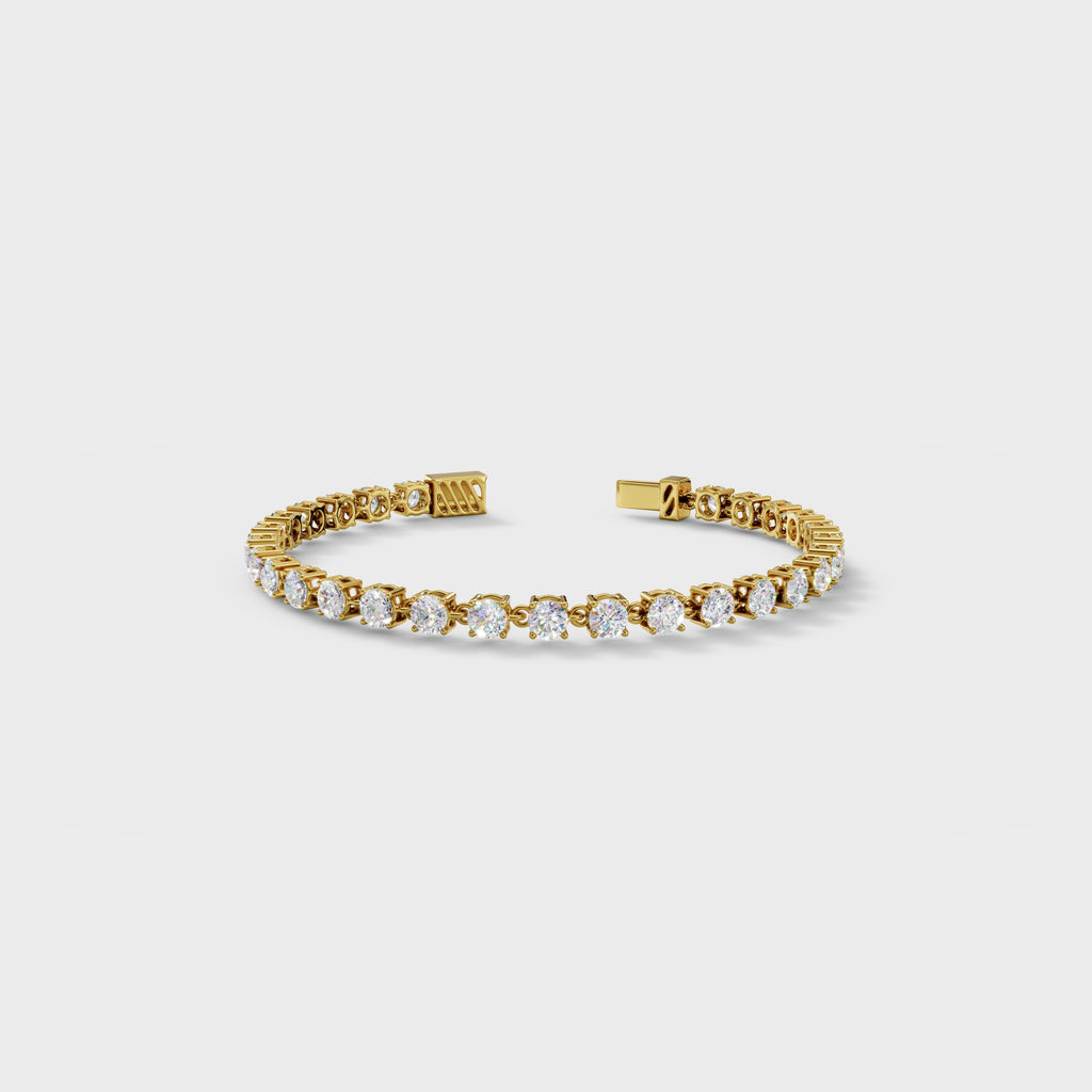 Round Cut Diamond Tennis Bracelet