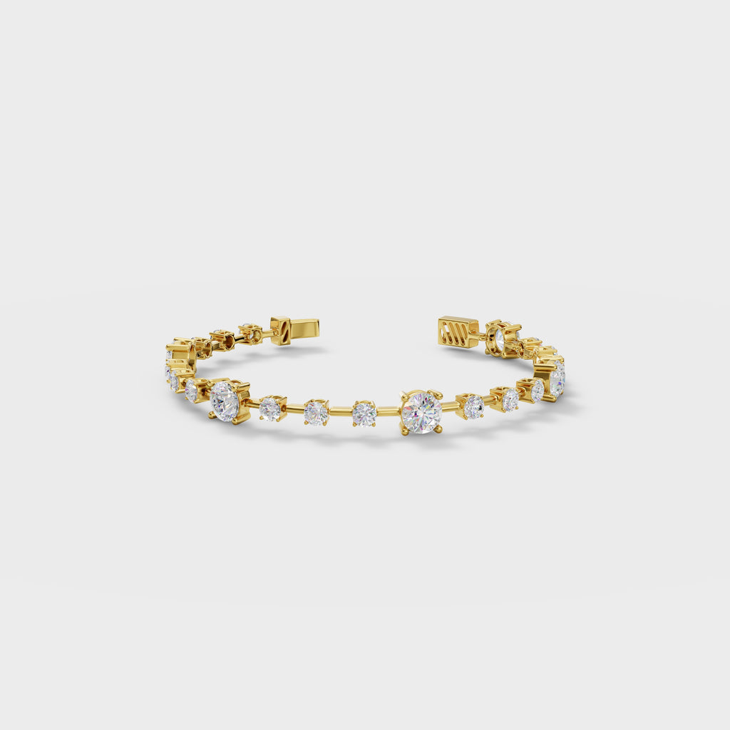 Elegant Round Cut Cubic Zirconia Tennis Bracelet