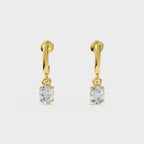 Suspended Brilliance Diamond Drop Earrings