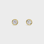 Bezal Round Stud Earrings