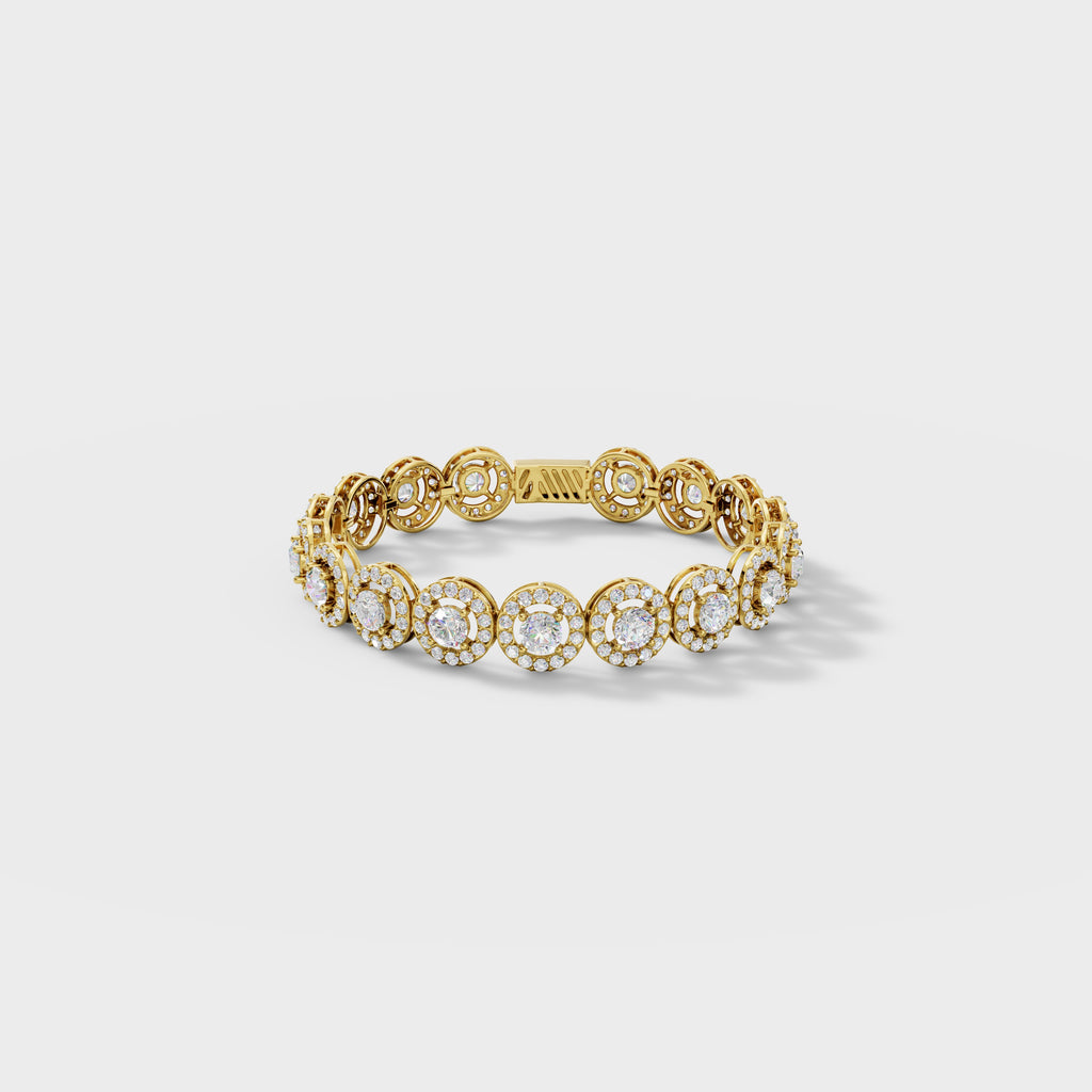 Halo Diamond Bracelet