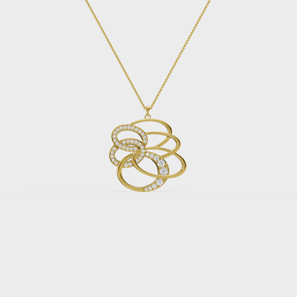 Figure Dual Swirl Pendant