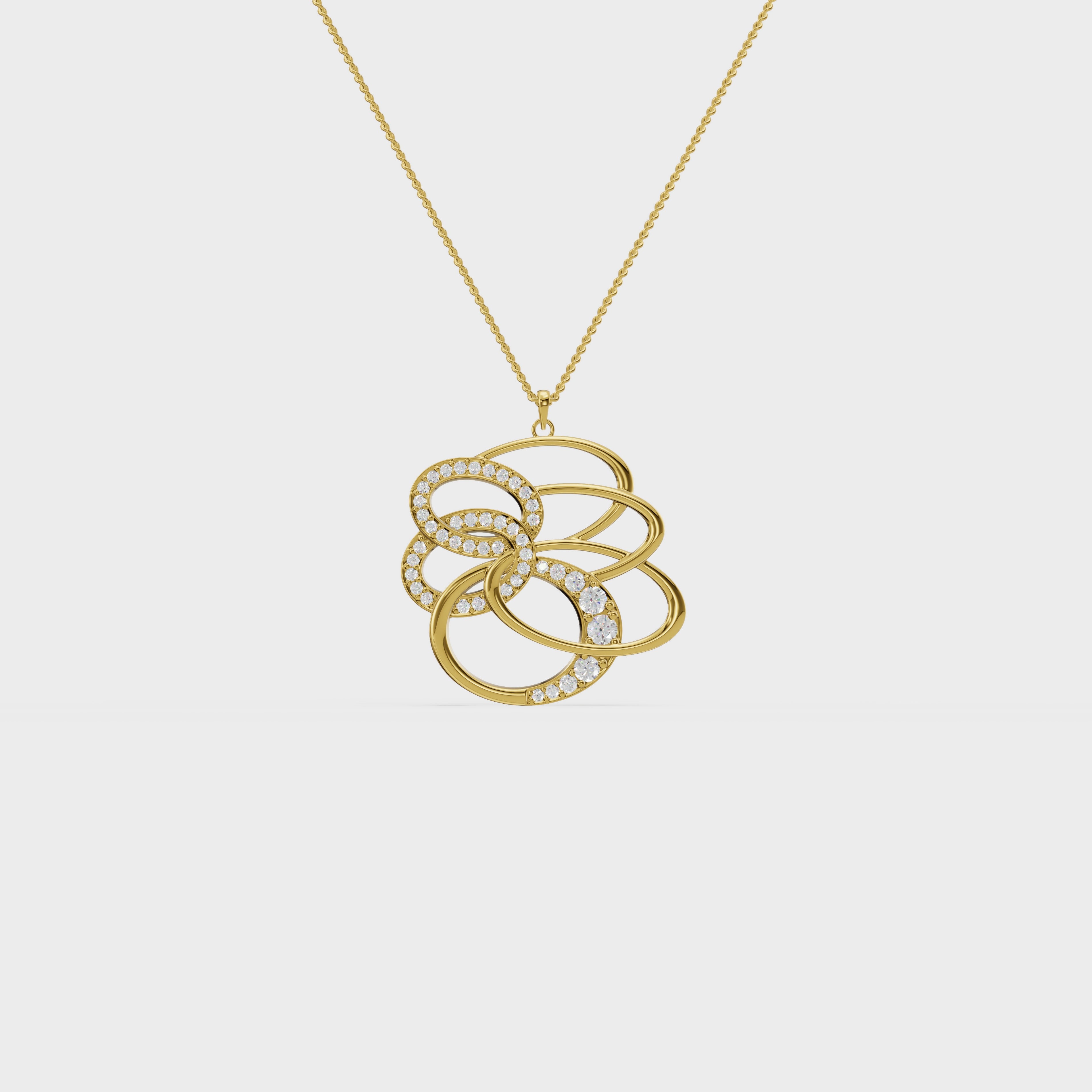 Figure Dual Swirl Pendant