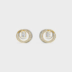 2 in One Oval cut stud & Earrings