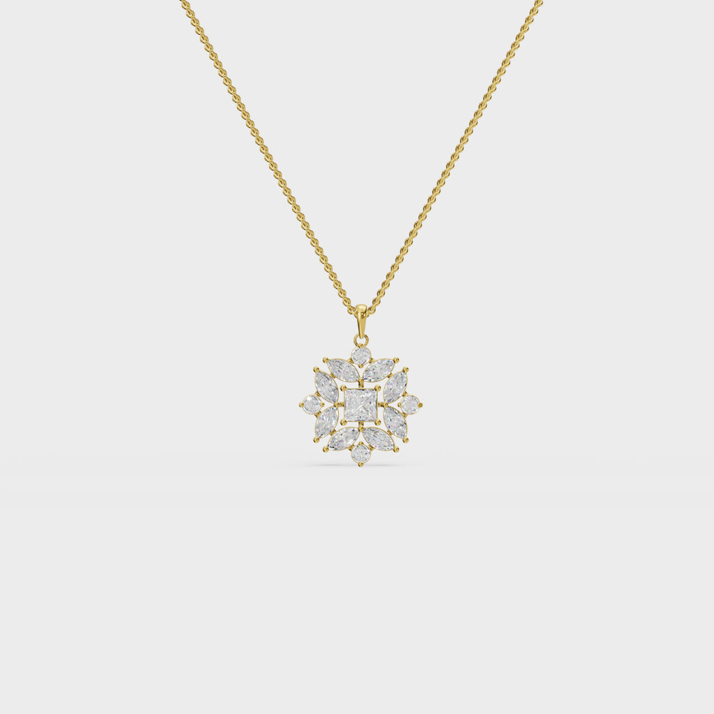 Geometric bloom pendant