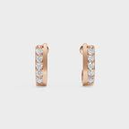 Sleek Diamond J-Hoops