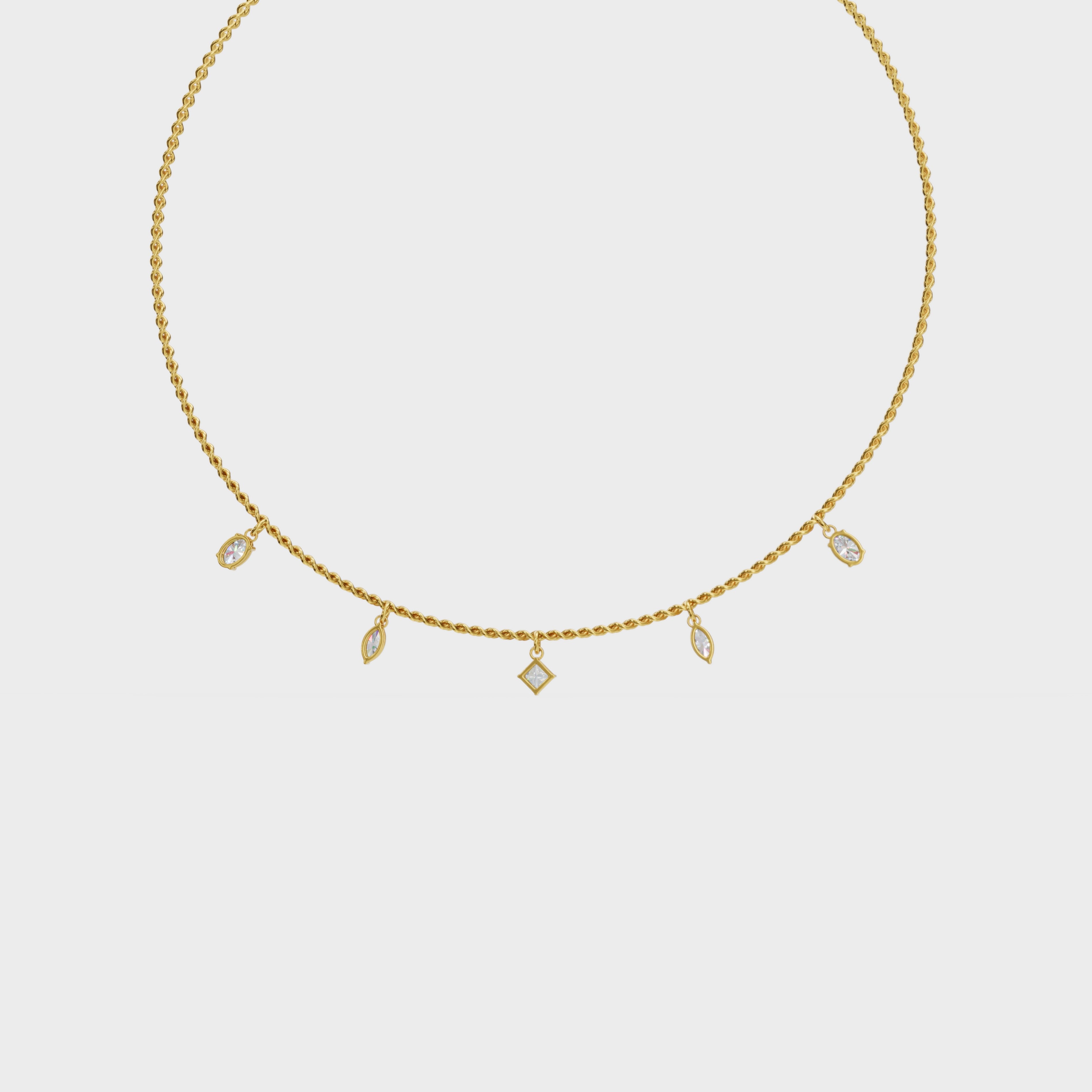 Dazzling constellation diamonds charm PWPE-20