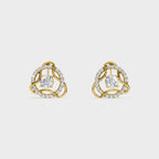 Modern Diamond 2 in 1 Earrings