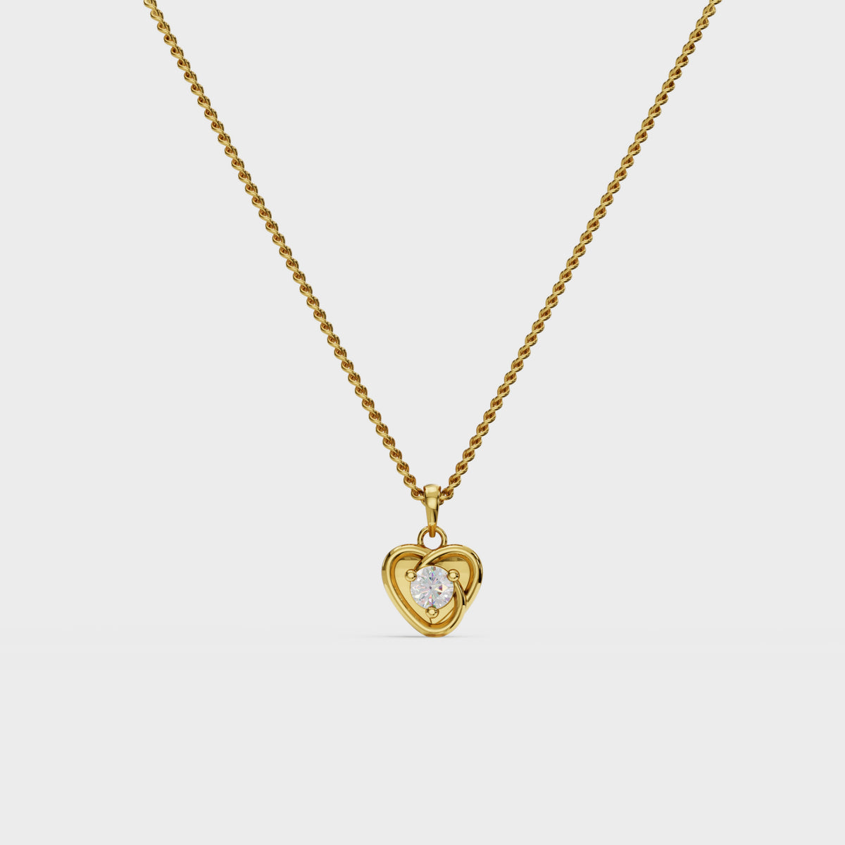 Heartglow Diamond Pendant