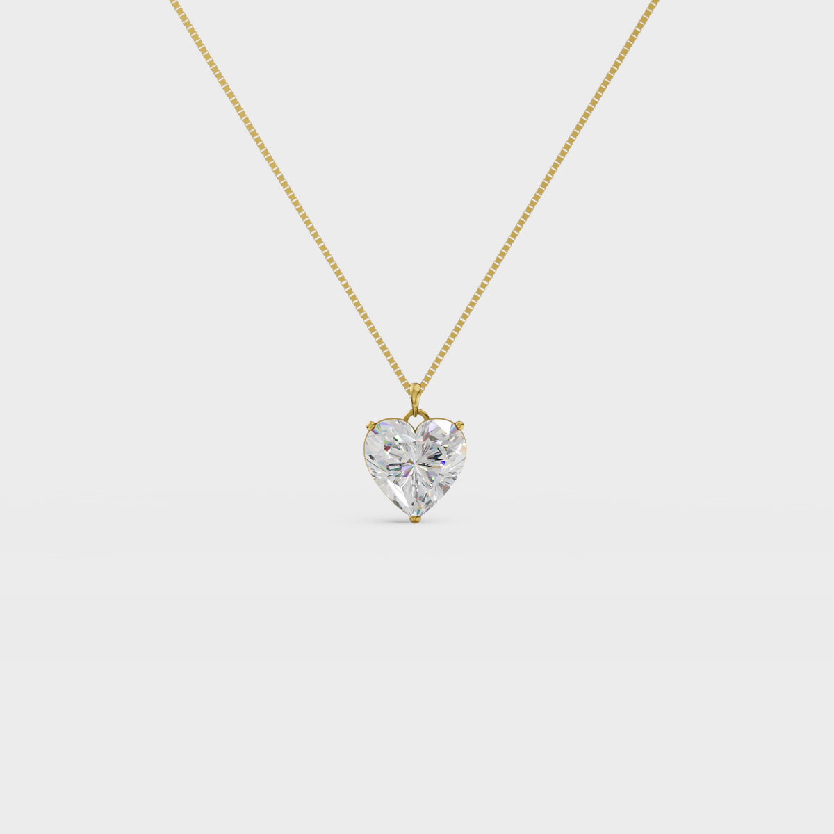 3.50ct Heart Cut Diamond Pendant