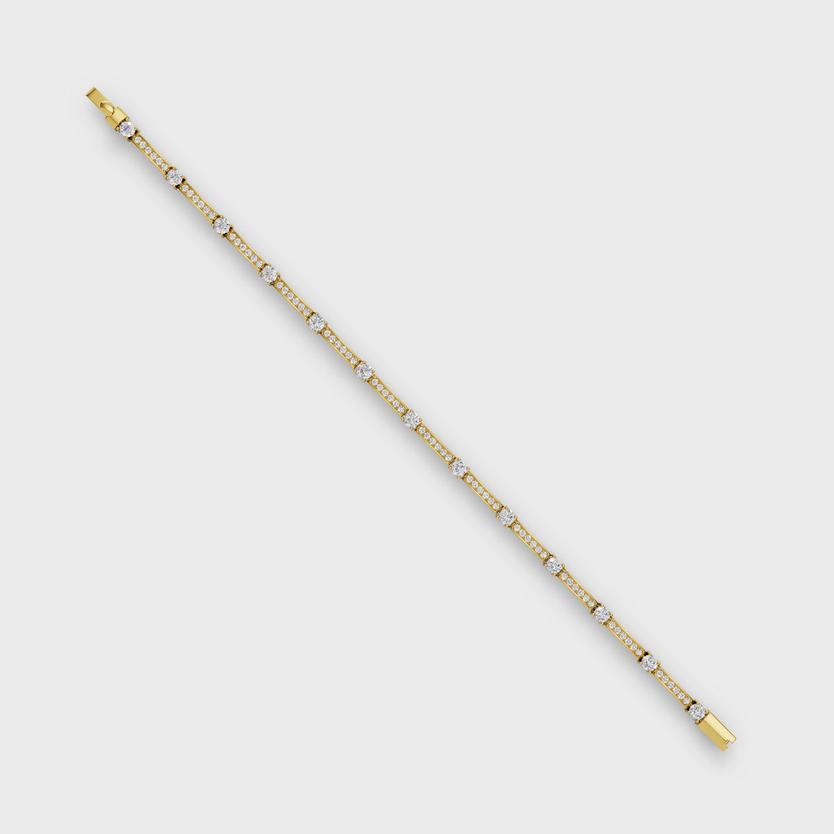 Linear Luxe Baguette Cut Bracelet