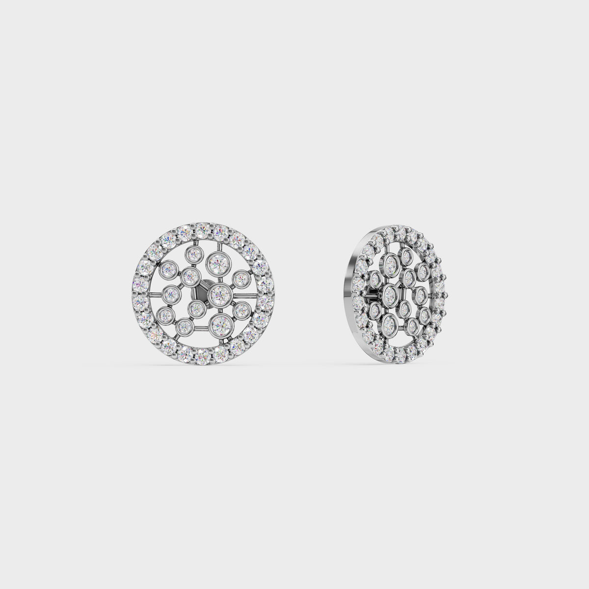 Abstract Cluster Stud Earrings
