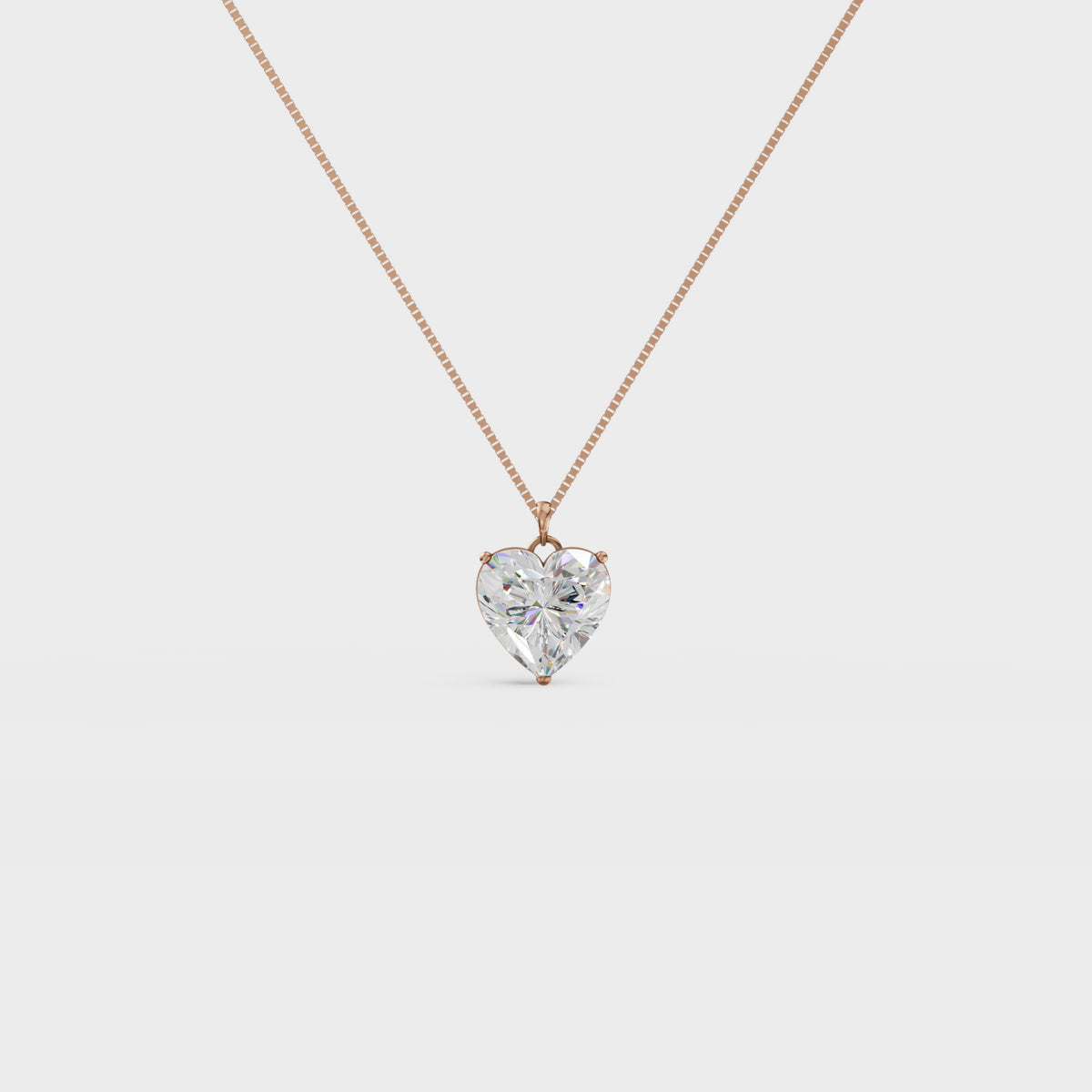 3.50ct Heart Cut Diamond Pendant