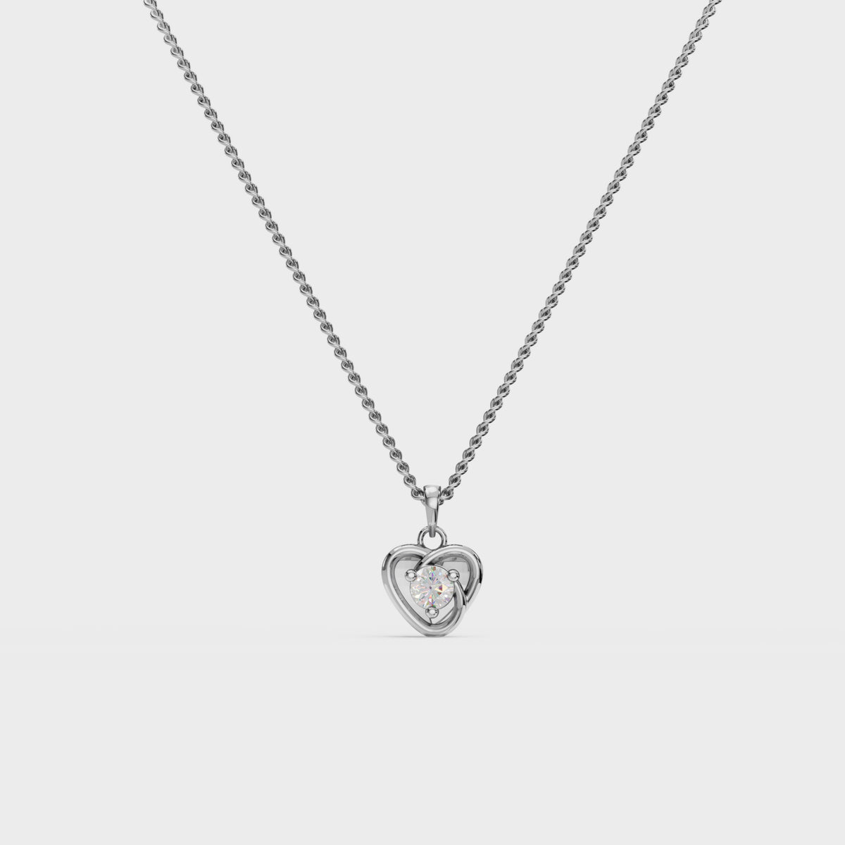 Heartglow Diamond Pendant