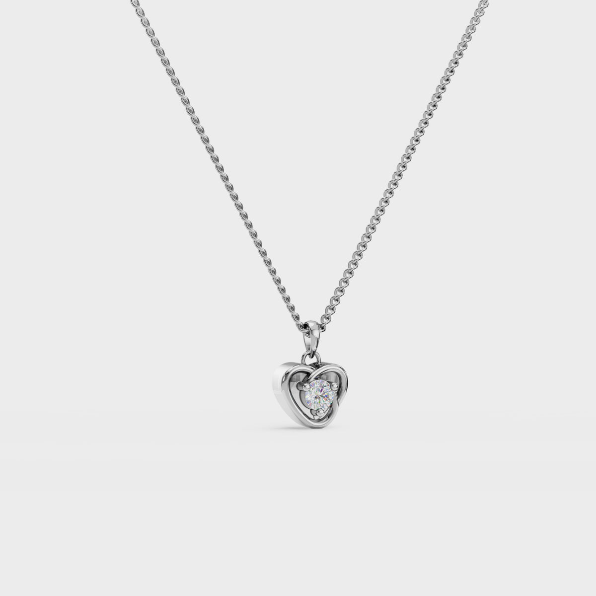 Heartglow Diamond Pendant