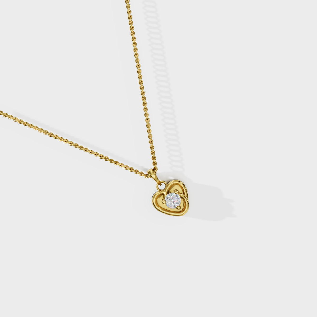 Heartglow Diamond Pendant