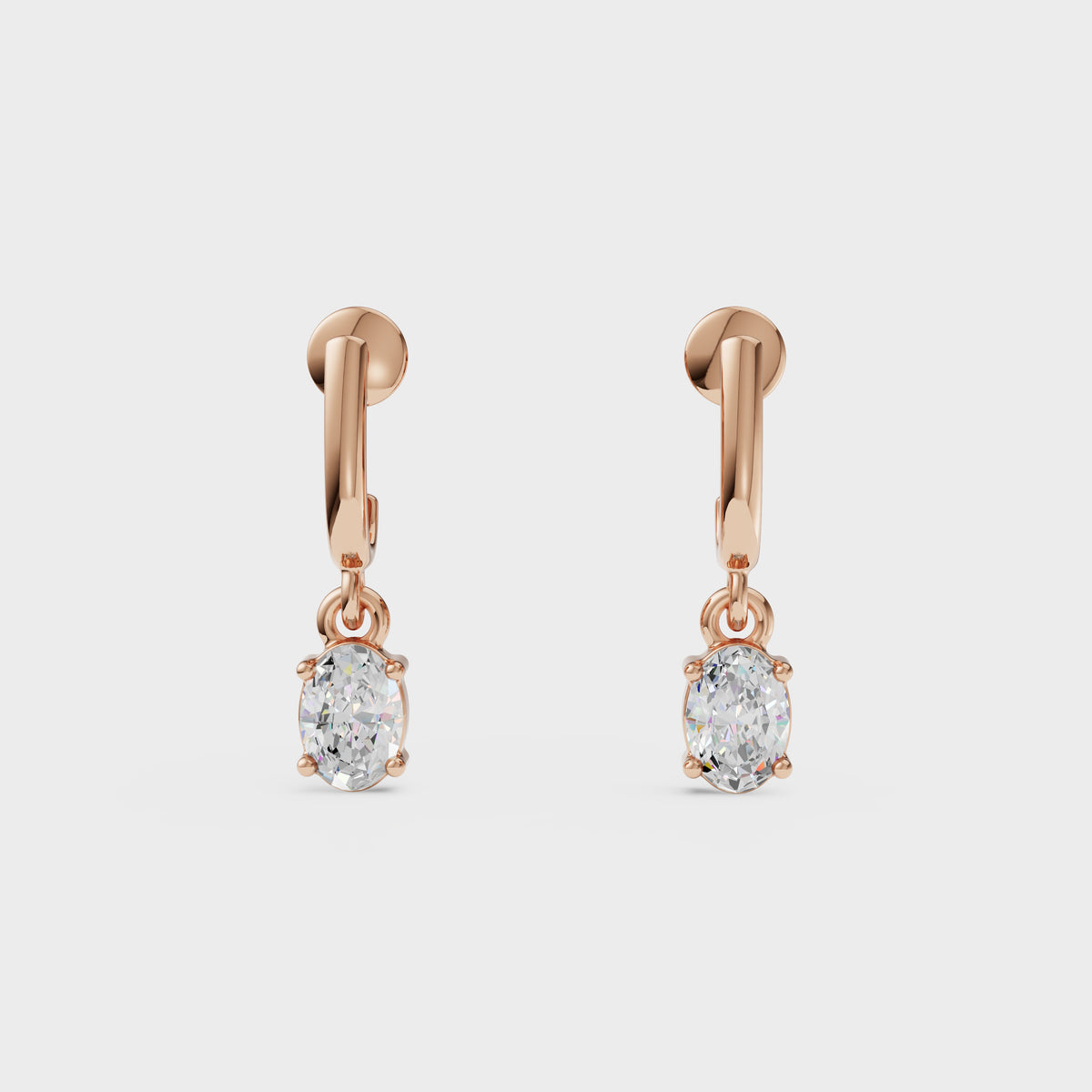 Suspended Brilliance Diamond Drop Earrings