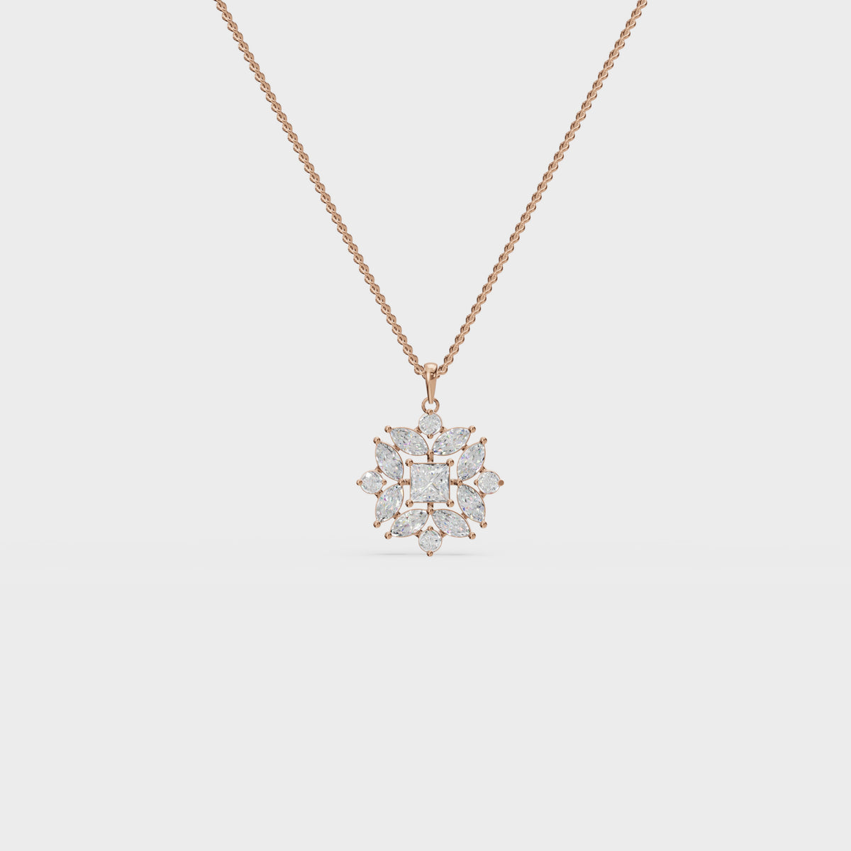 Geometric bloom pendant