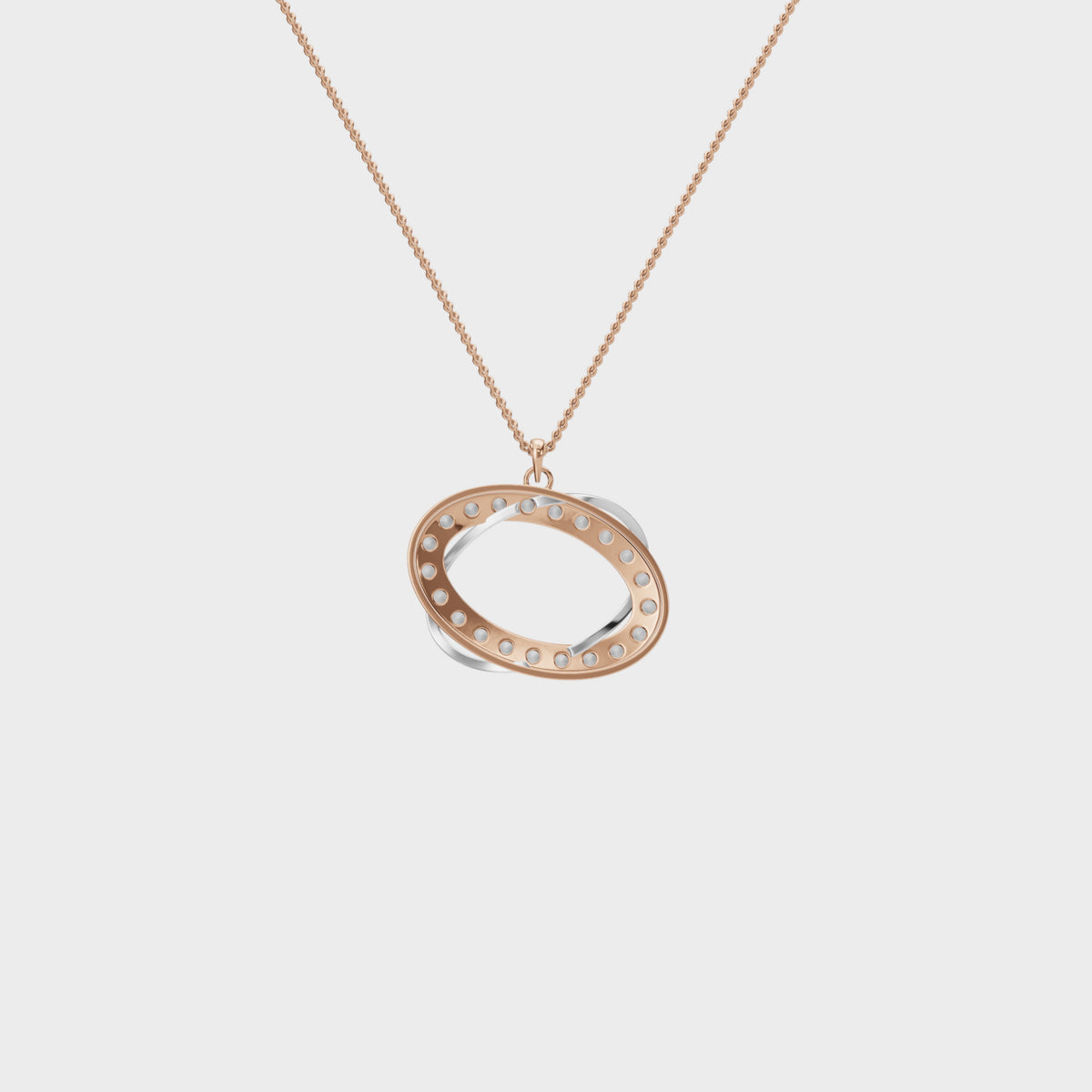 Celestial Orbit Diamond Round cut Diamond Pendant