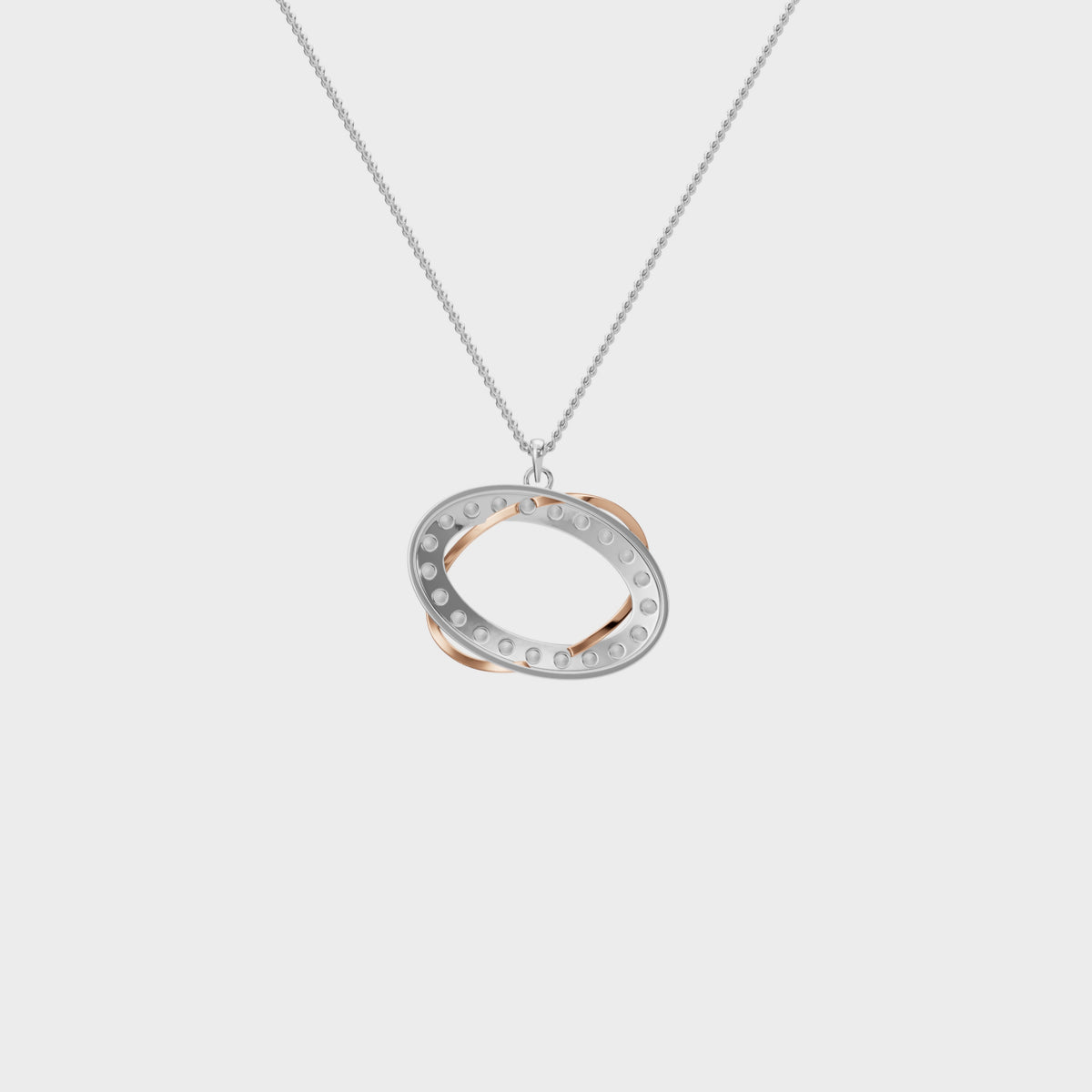 Celestial Orbit Diamond Round cut Diamond Pendant