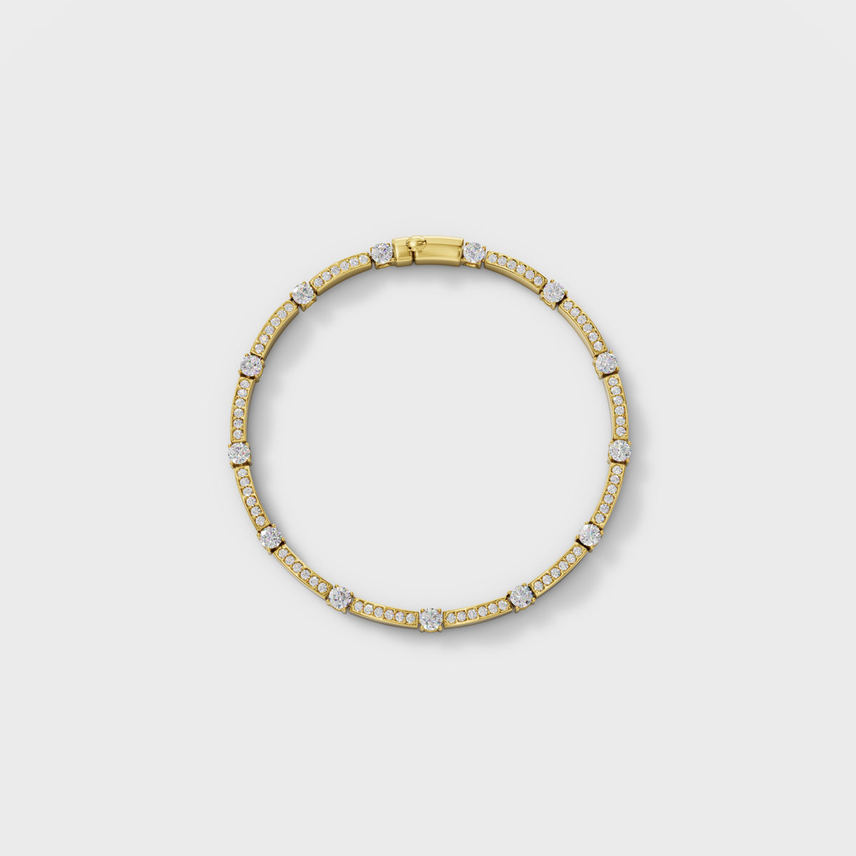 Linear Luxe Baguette Cut Bracelet