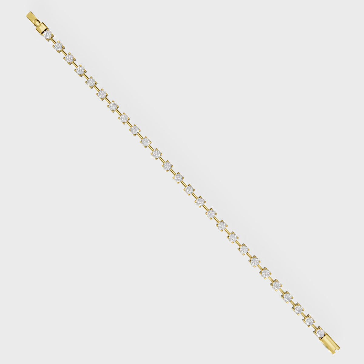 Prong Set Diamond Tennis Cuff