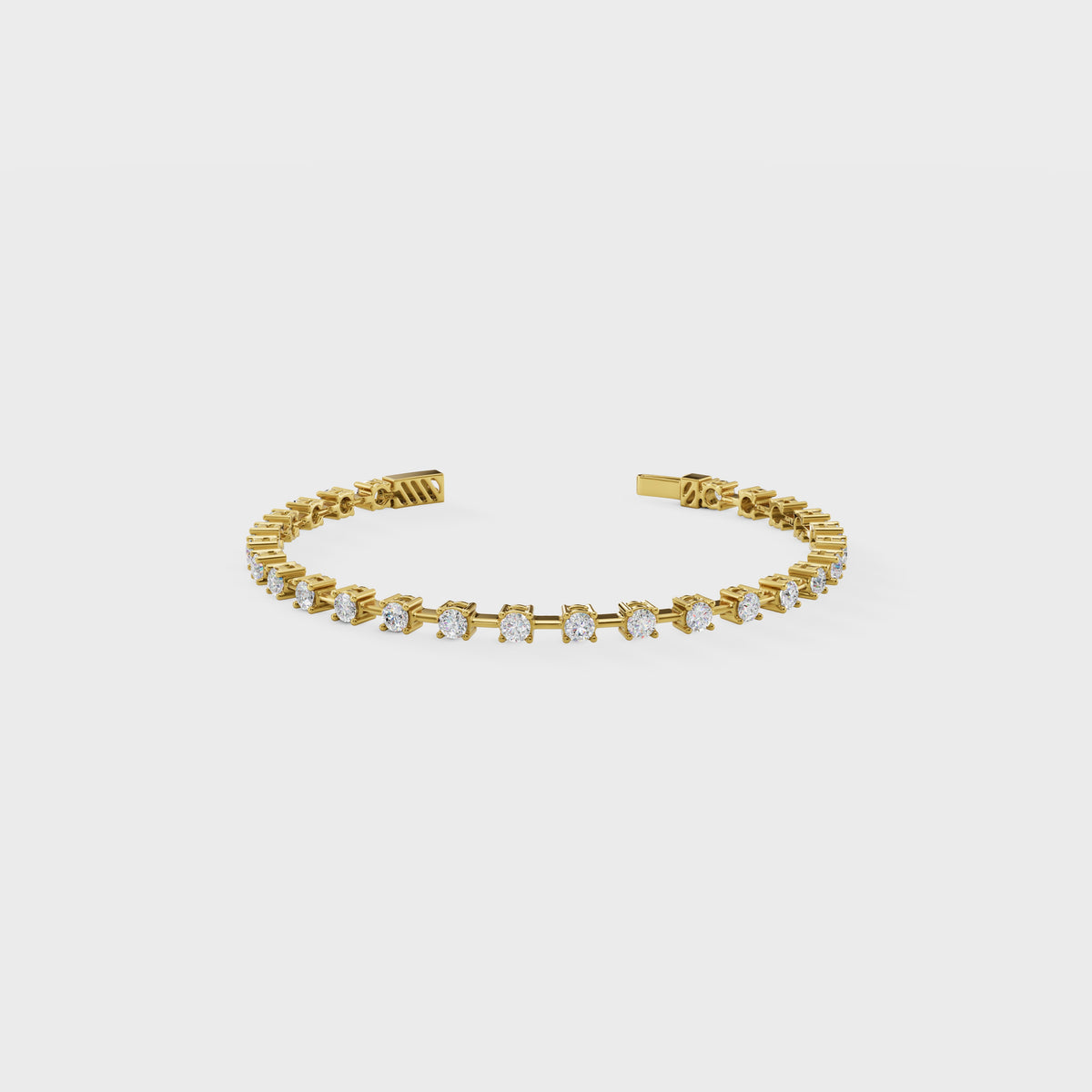 Prong Set Diamond Tennis Cuff