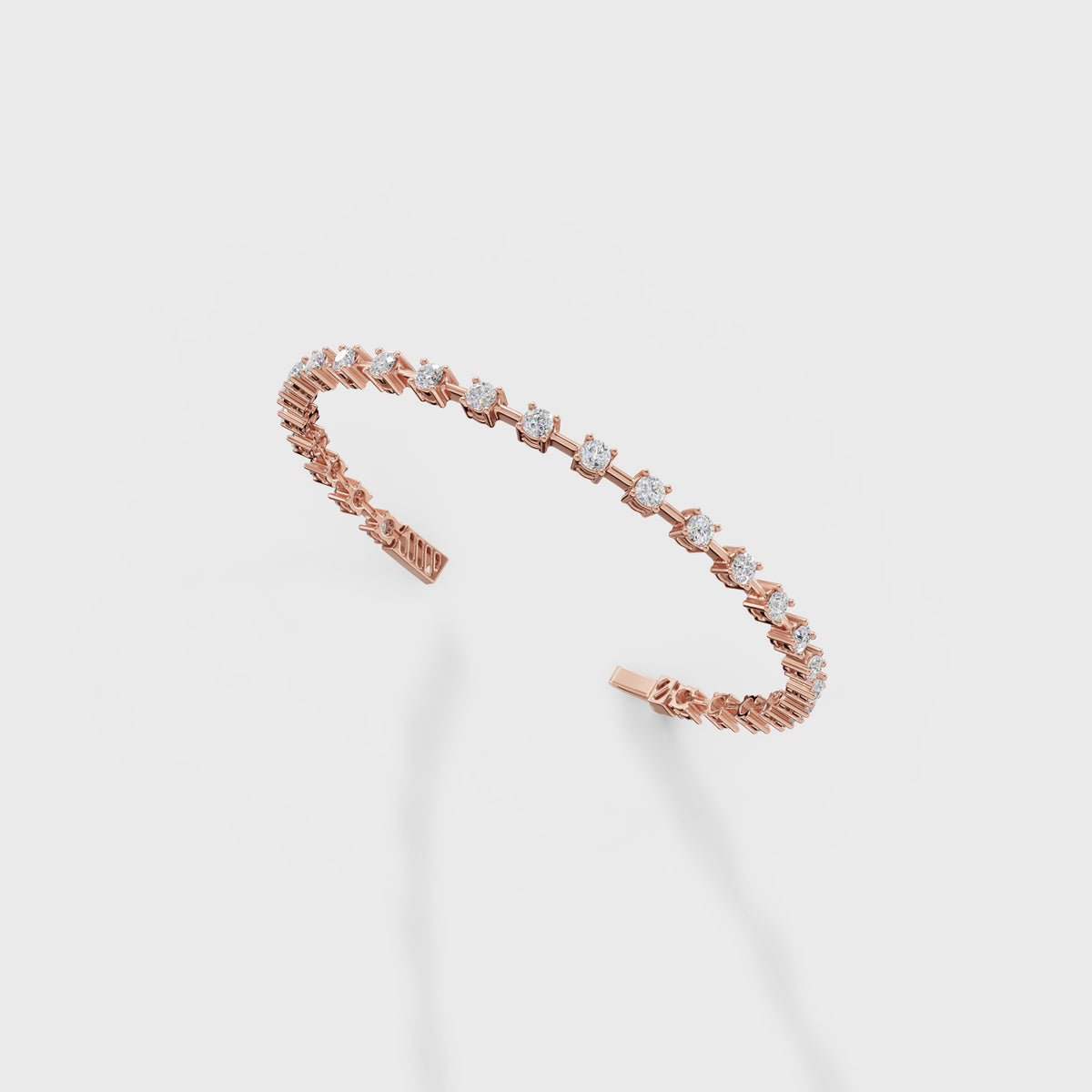 Prong Set Diamond Tennis Cuff