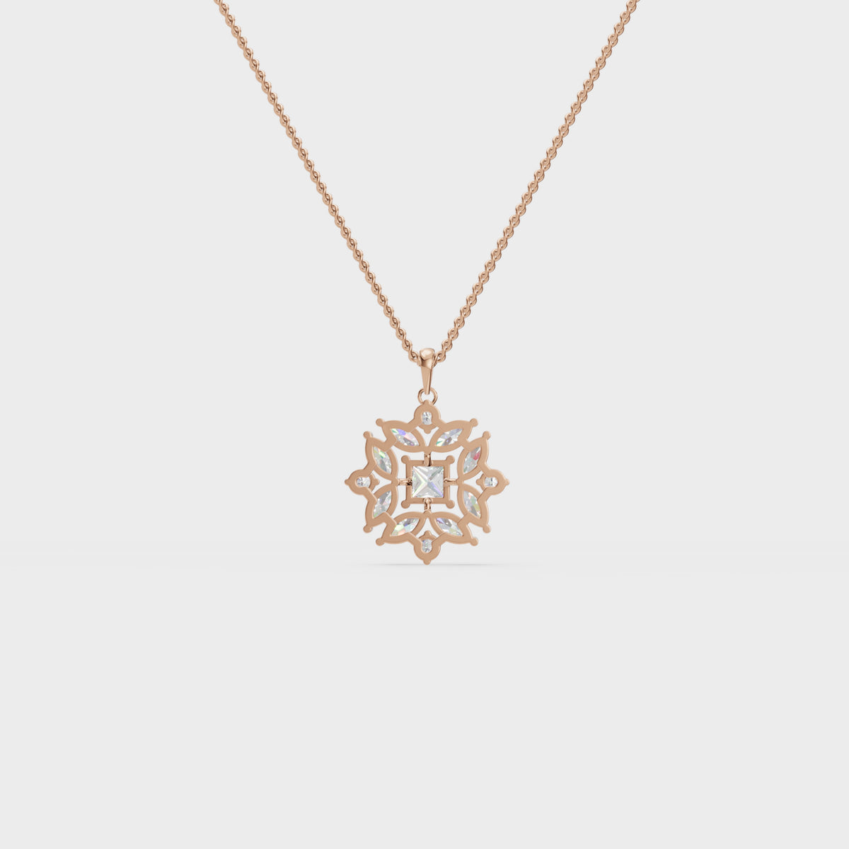 Geometric bloom pendant