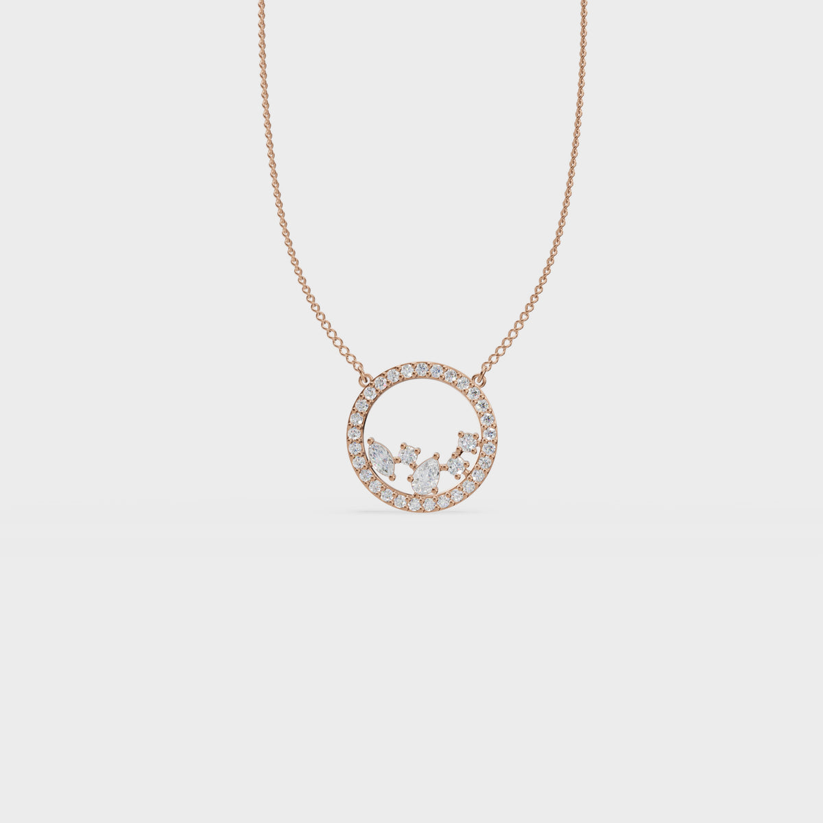 Celestial circle pendant