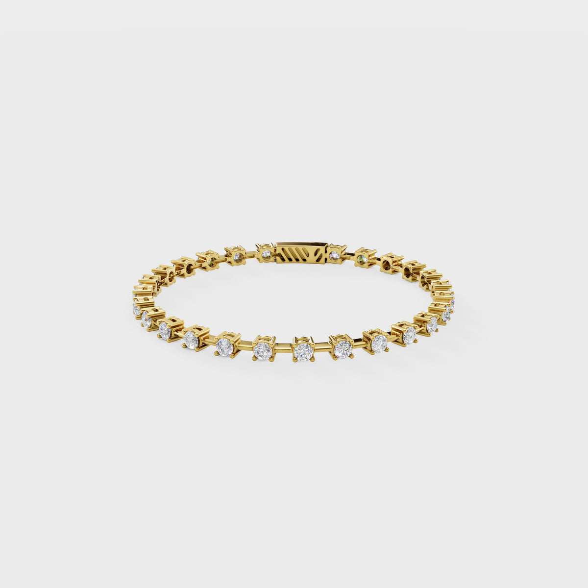 Prong Set Diamond Tennis Cuff