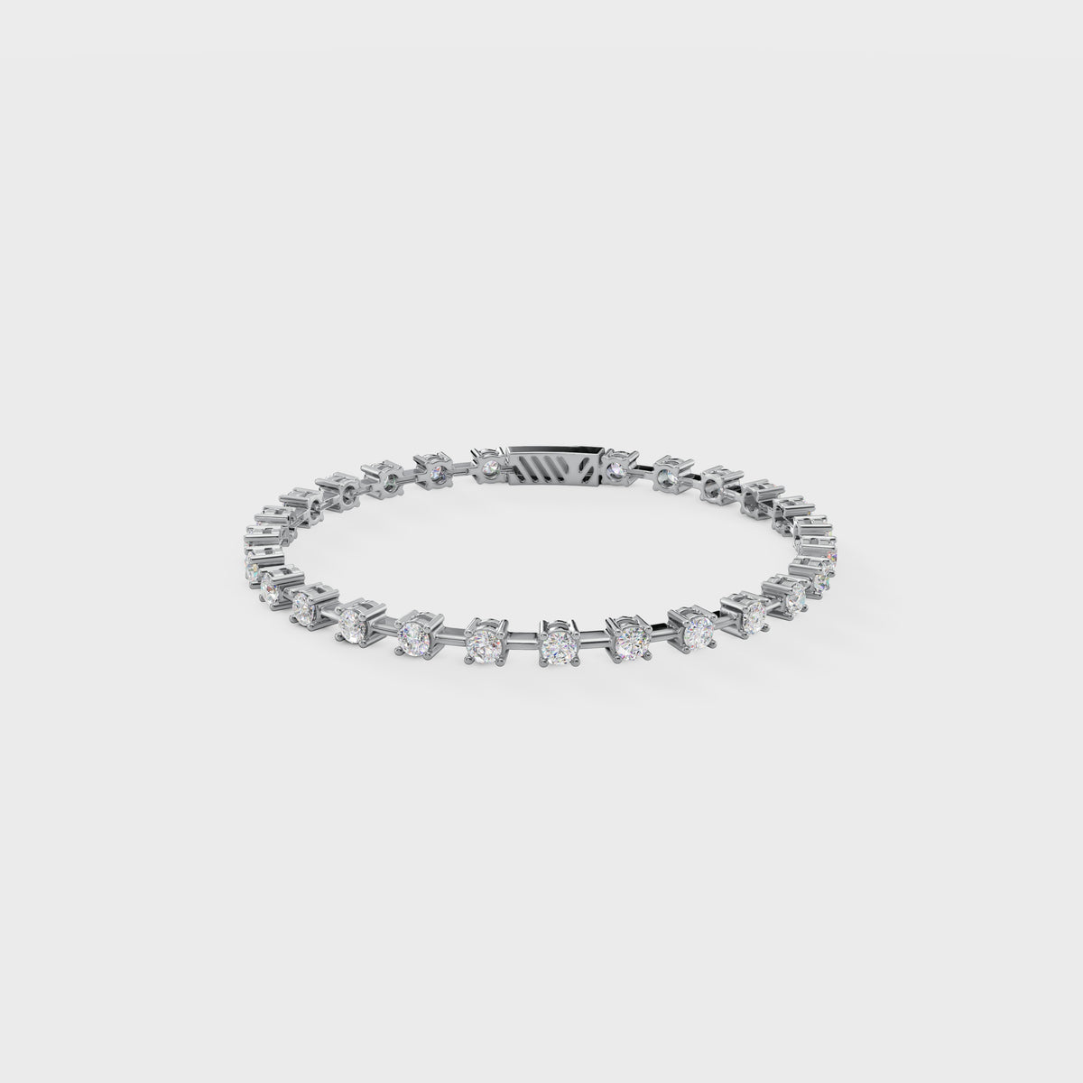 Prong Set Diamond Tennis Cuff