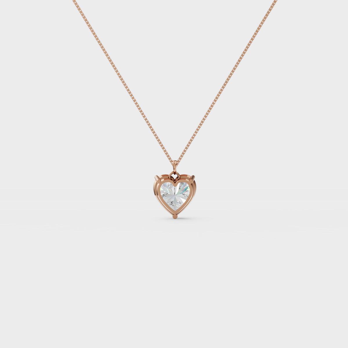 3.50ct Heart Cut Diamond Pendant